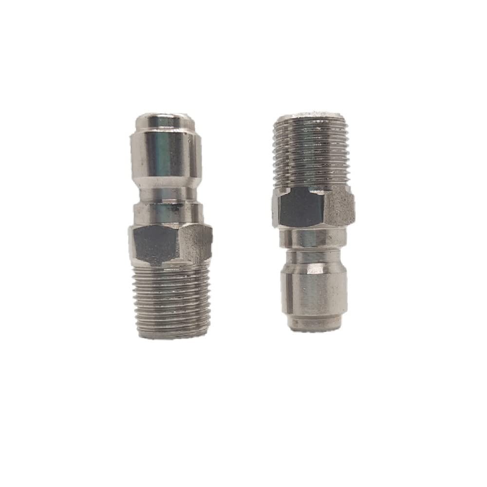 Flylock Stainless Steel Pressure Washer Coupler,Quick Connect Plug,3/8 Inch M…