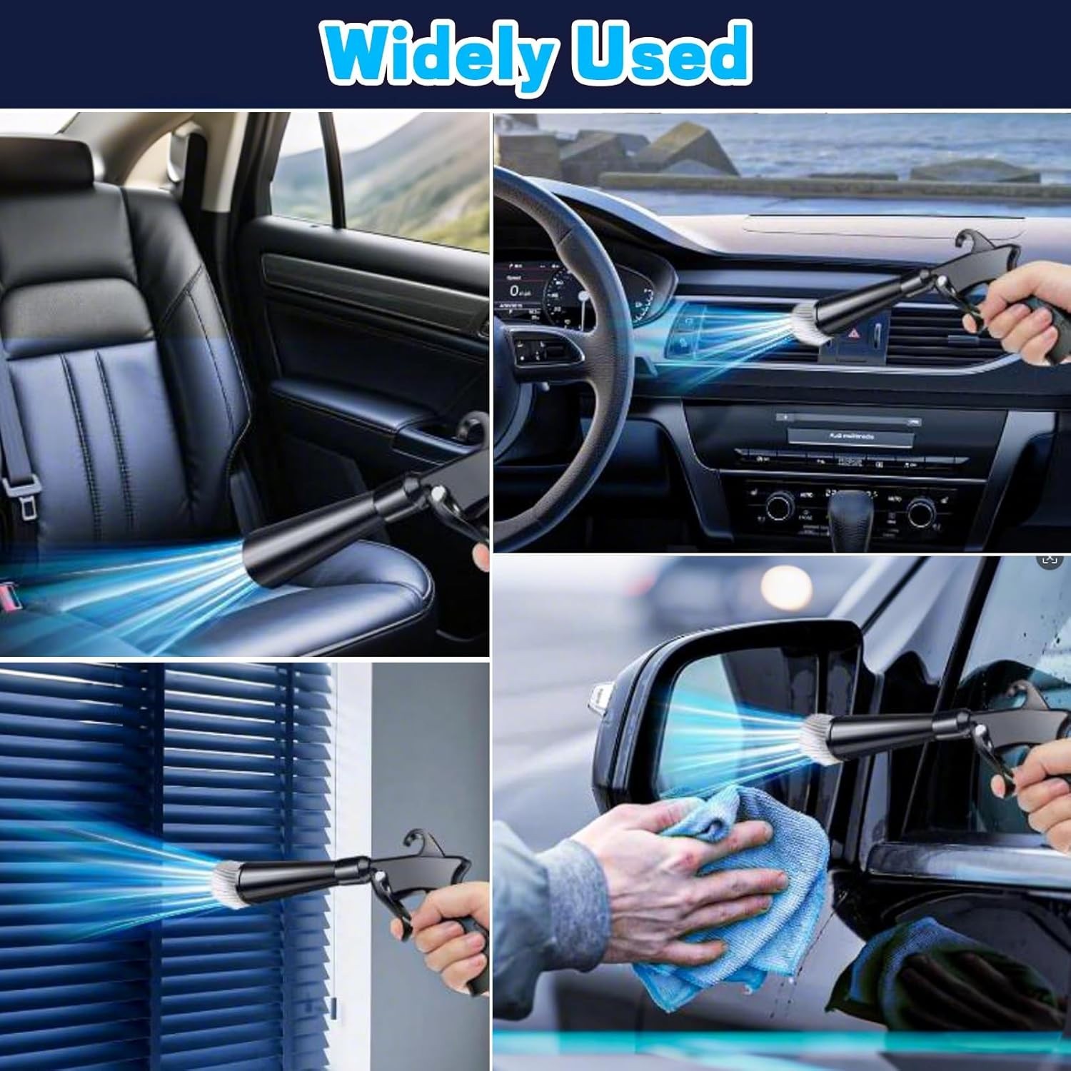 Tornado Detailing Car Cleaning Gun with Metal Nozzle | Interior Drying Air Gun |