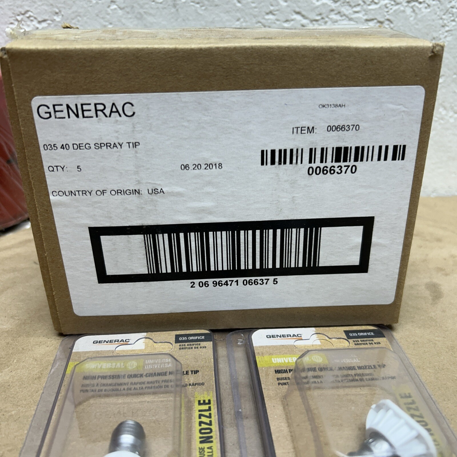 (5) Generac Genuine OEM Replacement Spray Tips 6637 Fast Shipping! + Warranty
