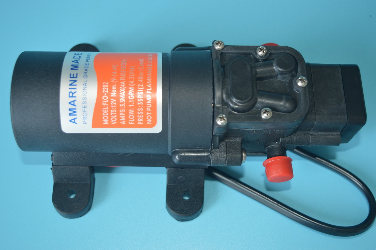 12v Water Pressure Diaphragm Pump Self Priming Pump 4.3 L/min 1.1 GPM 35 PSI …