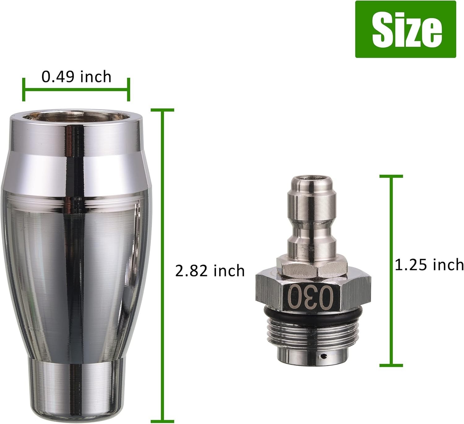 Stainless Steel Turbo Nozzle with 7 Spray Tips for Efficient Pressure Washing