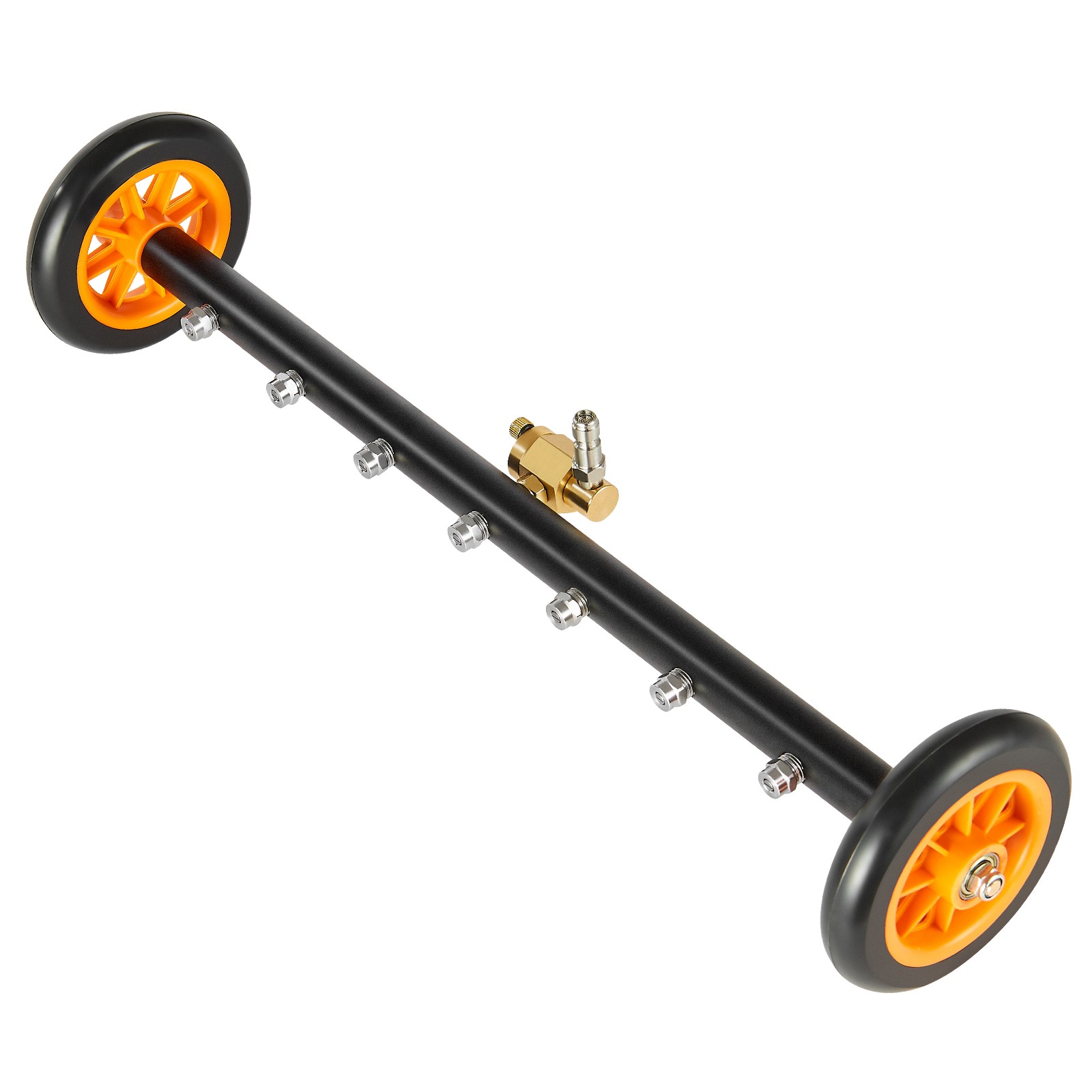 24″ Pressure Washer Undercarriage Cleaner with 2 Wheels 2 Extended Wands
