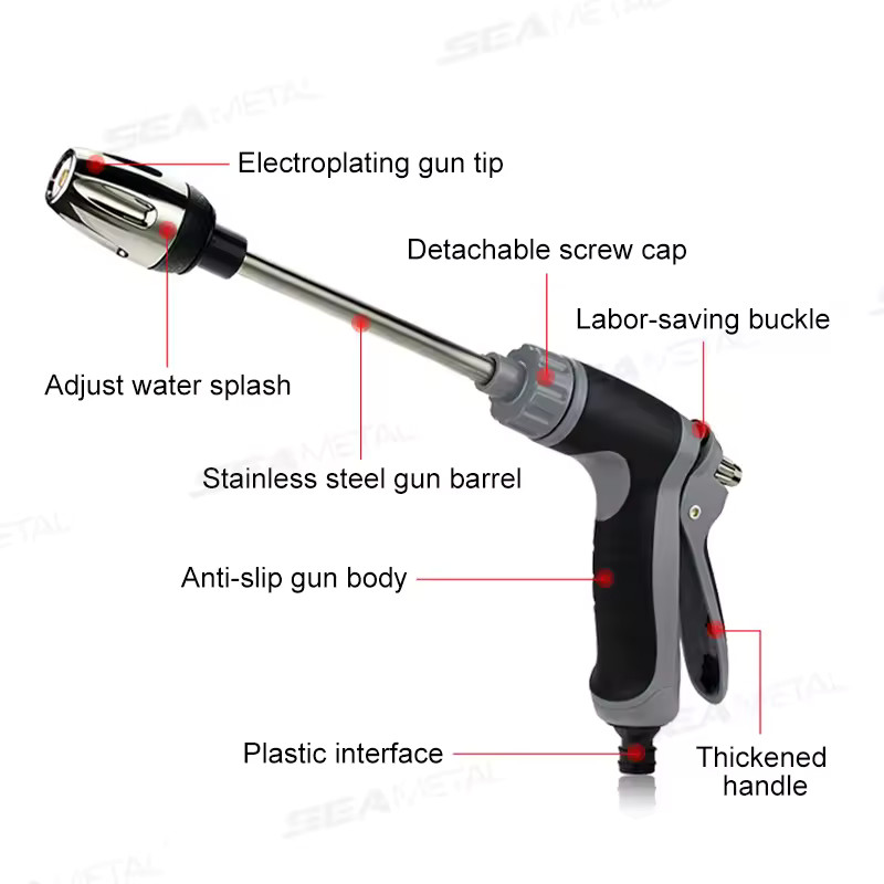 Hose Hawk Pressure Washer Nozzle Pro 360° Rotating 3 Spray Modes Compact