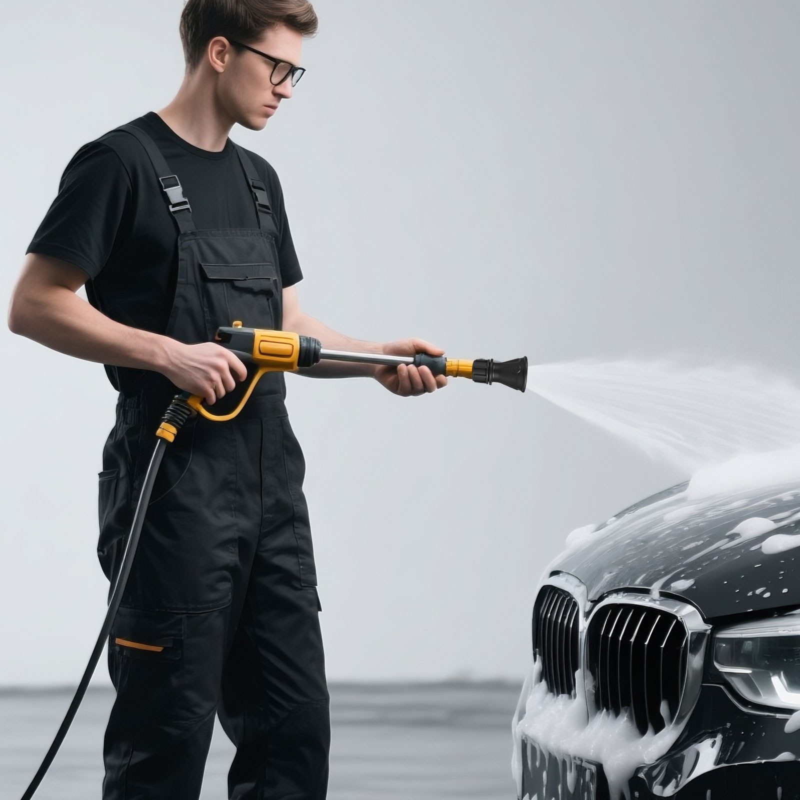 2× Pressure Washer Gun Nozzle 25° & 40° Spray 1/4″ Quick Connect Patio Cleaning