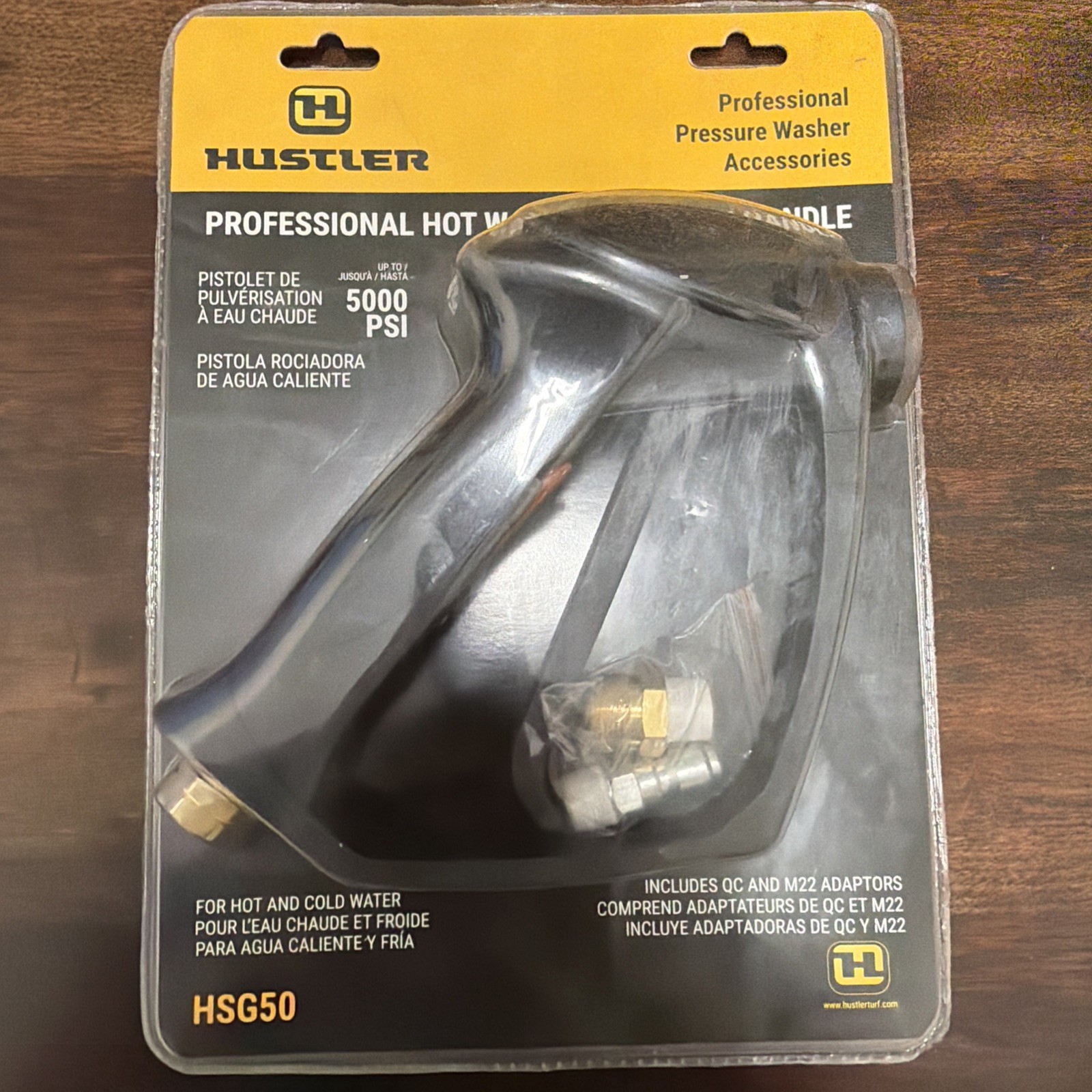 5000 PSI HOT & COLD WATER PRESSURE WASHER SPRAY GUN HANDLE, HUSTLER