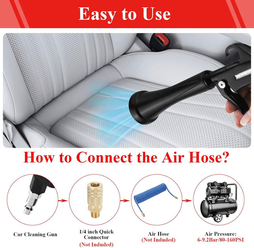 HANDY Tornado Car Cleaning Gun Air Blow for Be common, Hose Payment