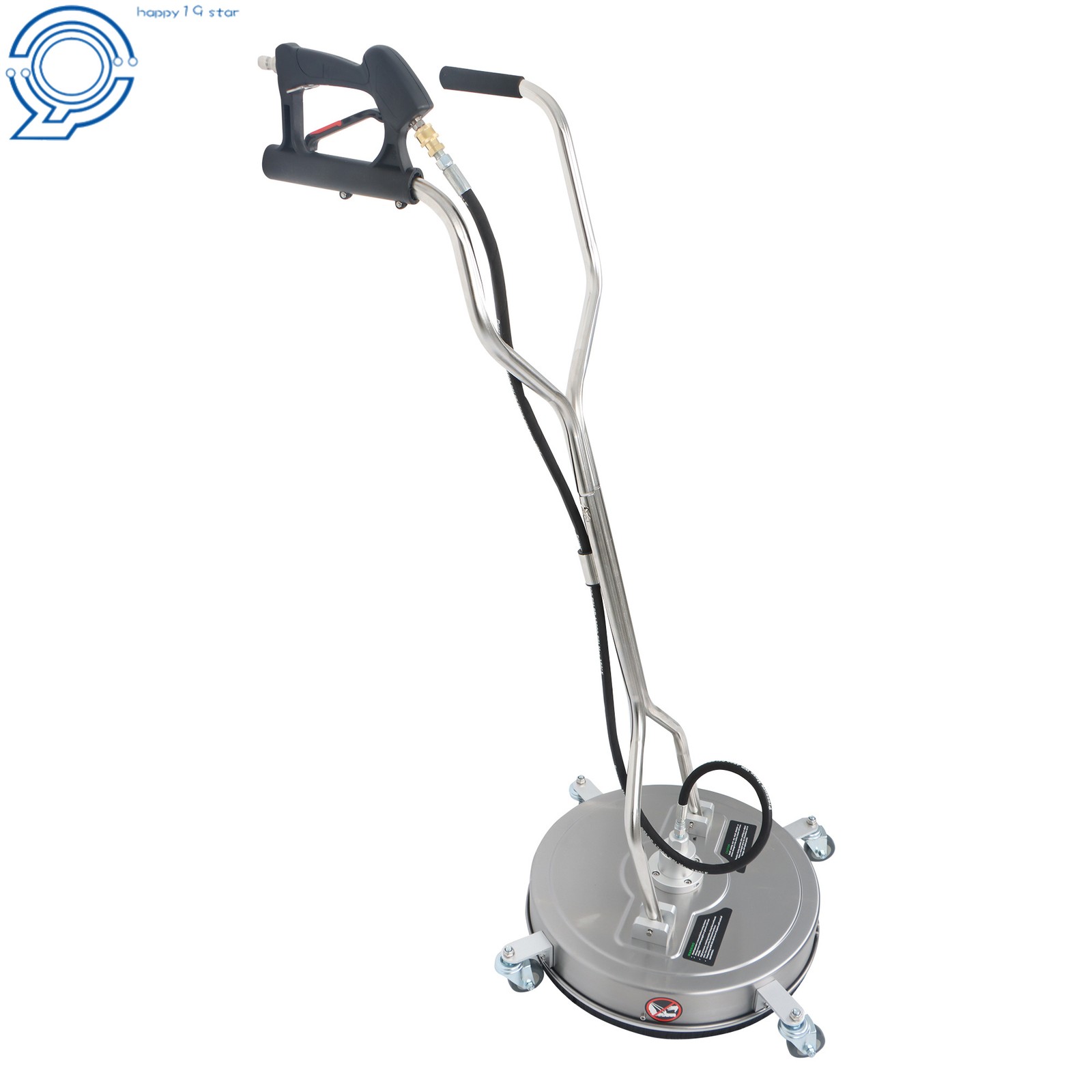 20″ Pressure Washer Surface Cleaner Dual Handles with 4 Wheels 6000PSI Washer
