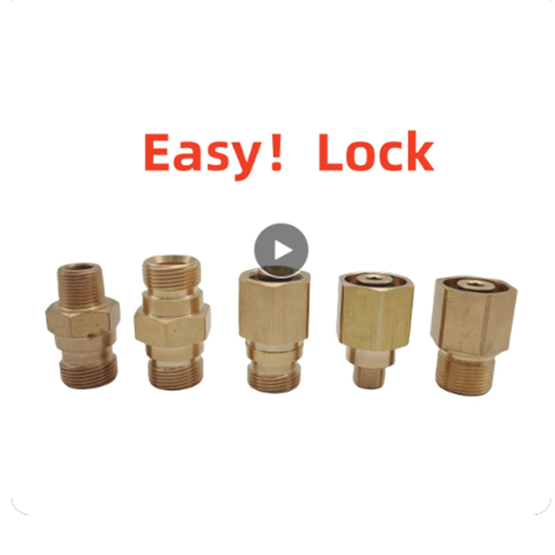 TR22 Brass Adapter M22 G1/4’’G3/8’’ Thread Connector Fit for Easy Lock/Karcher