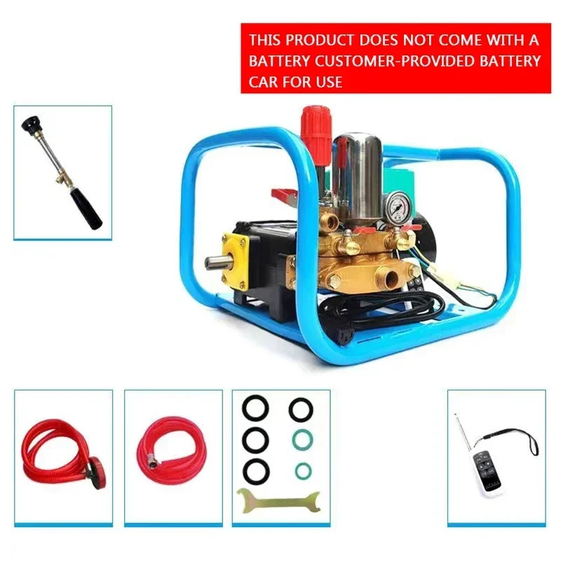 Agricultural Electric Sprayer Automatic Pressure Relief Plunger Pump 48V 60V 72v