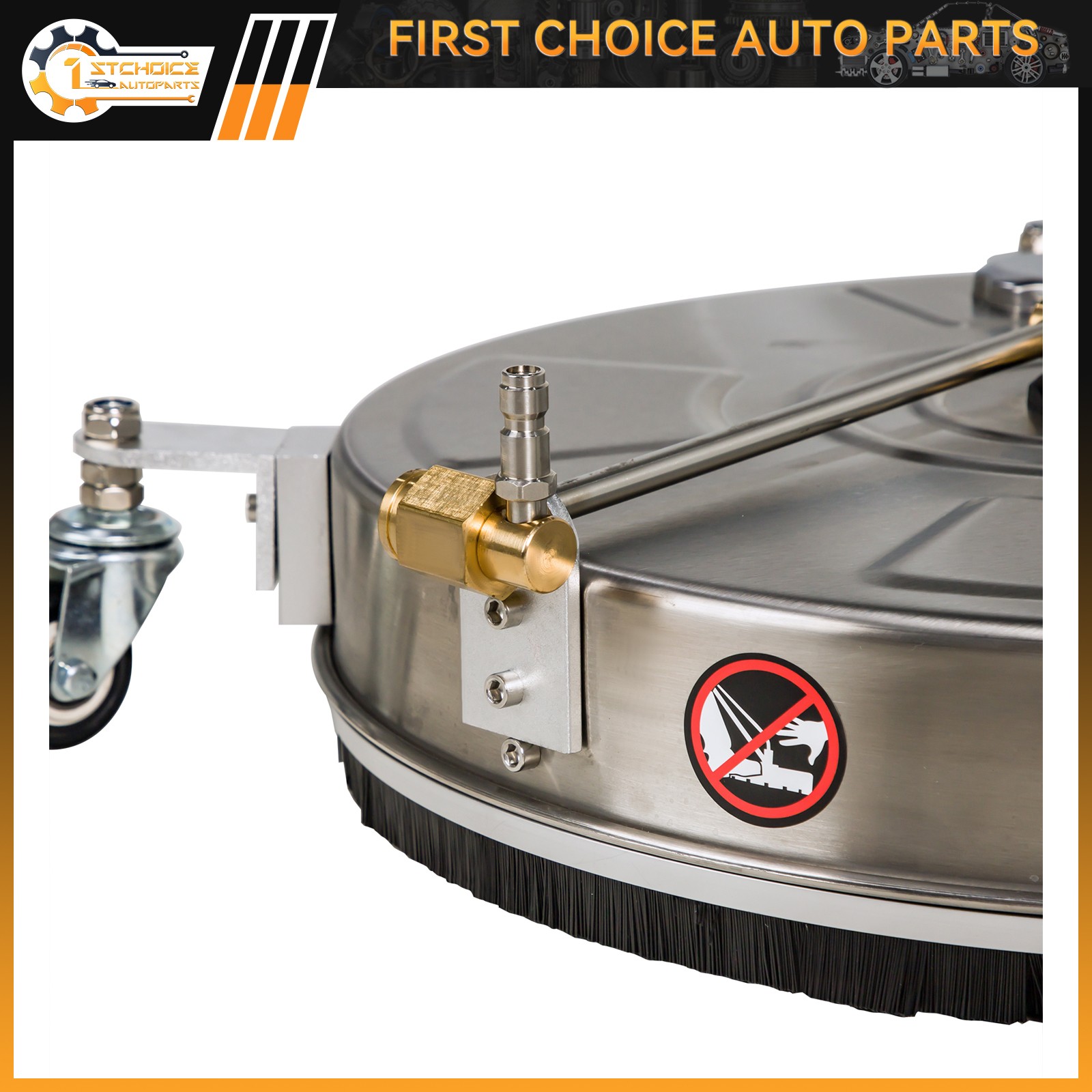 18″ Pressure Washer Surface Cleaner w/ Wheels 4000 psi + 2 Extension Wand