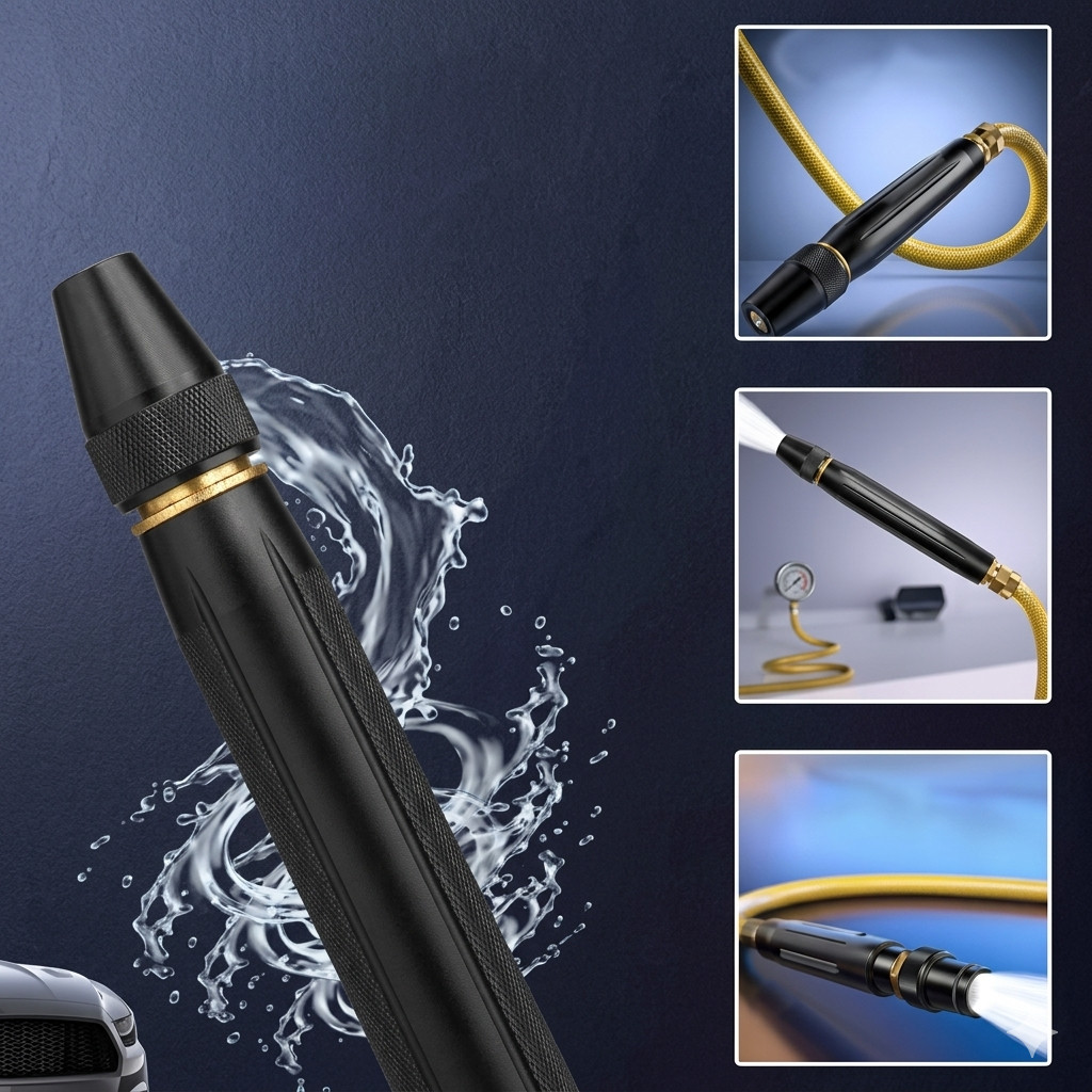High Pressure Car Wash Water Gun Spray Nozzle Portable Garden Hose Washer