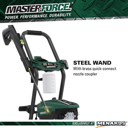 2000 PSI 1.7GPM 13Amp Corded Electric Pressure Washer Low Profile 2 Quick Nozzle