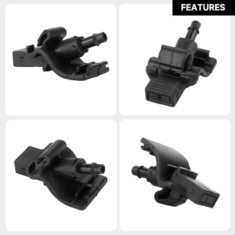 Front Windshield Washer Nozzles Wiper Spray Nozzle – Compatible for Ford Must…