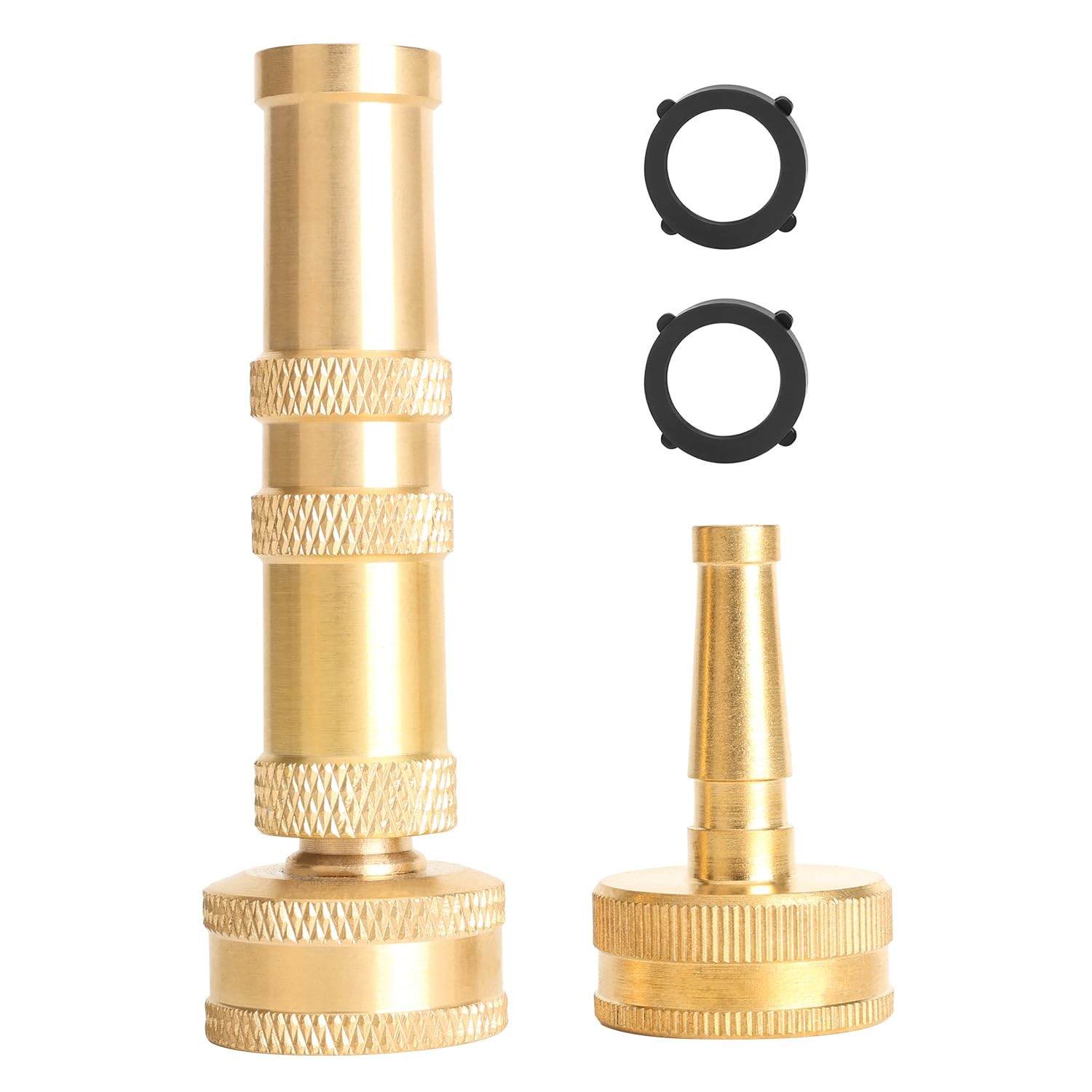 Solid Brass Adjustable Twist Hose Nozzles Hose Sprayer Nozzles Set
