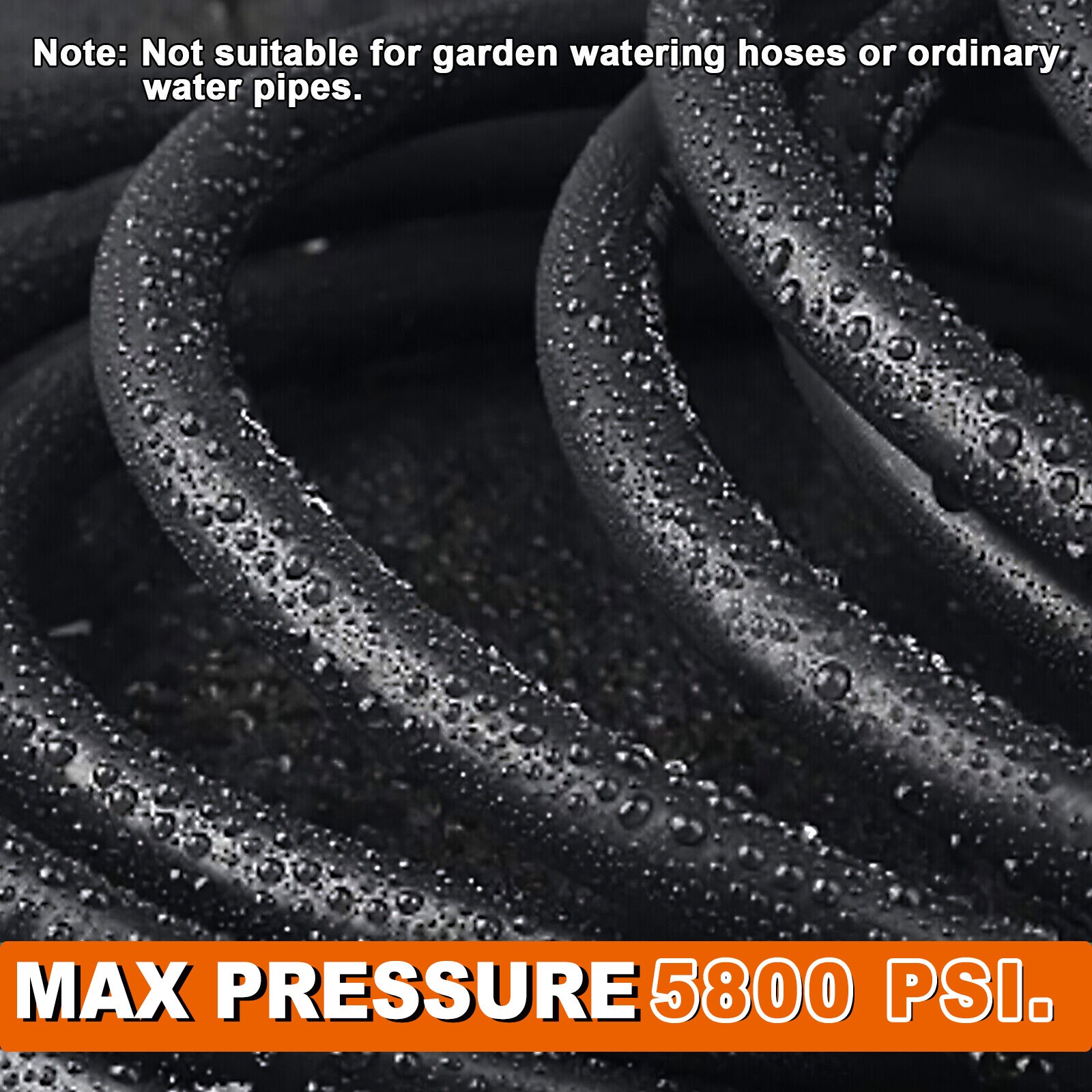 26ft 5800PSI High Pressure Washer Hose M22-14mm Power Washer Extension Hose