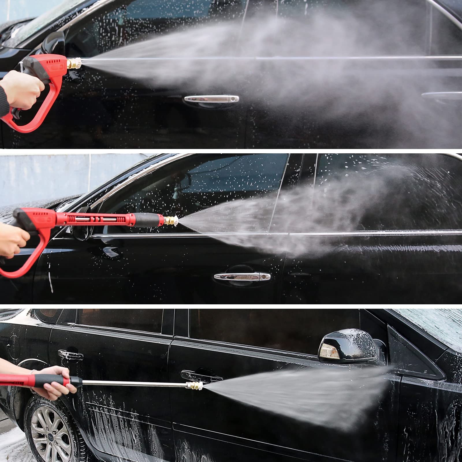 Upgraded Pressure Washer Gun with Extension Replacement Wand, M22 Fitting,7 I…