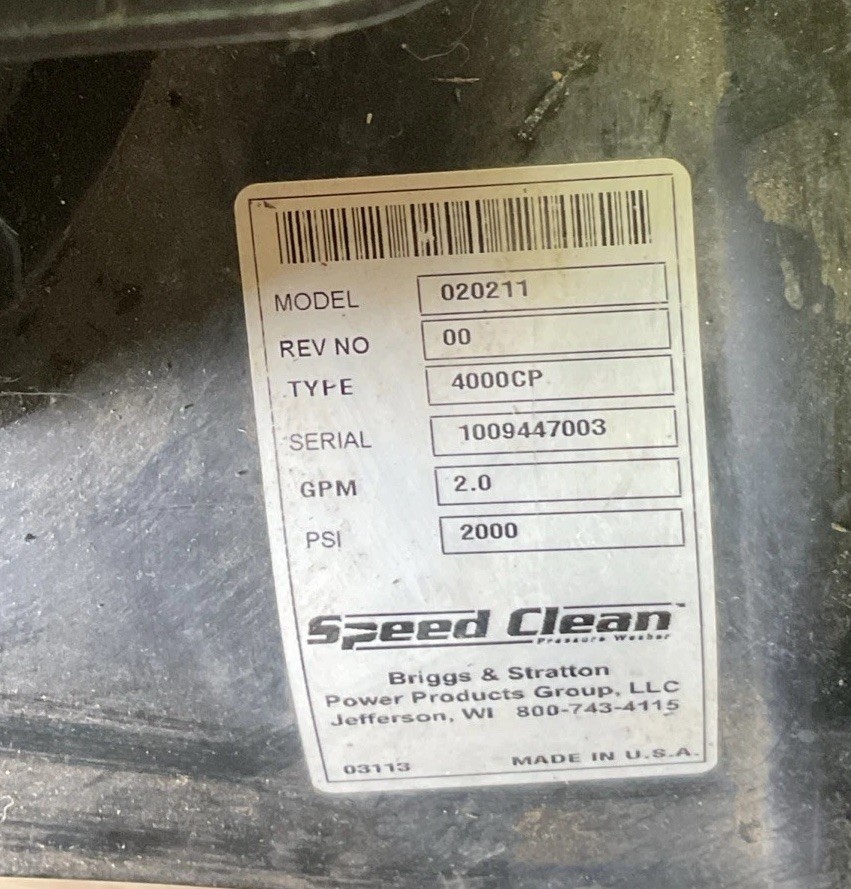 Briggs & Stratton Sprint Engine 3.75 HP From Pressure Washer