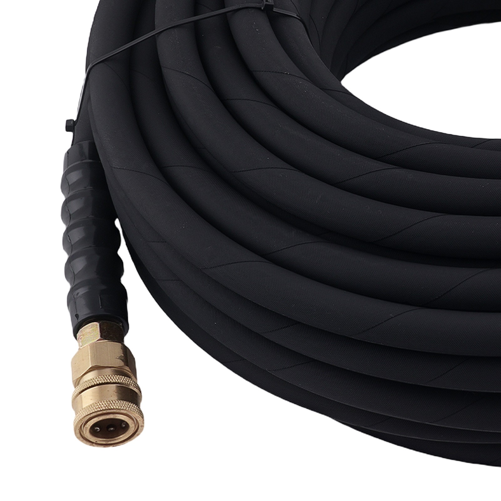 100ft 3/8″ High Pressure Washer Hose 4200PSI Steel Wire Braided w/ Coupler