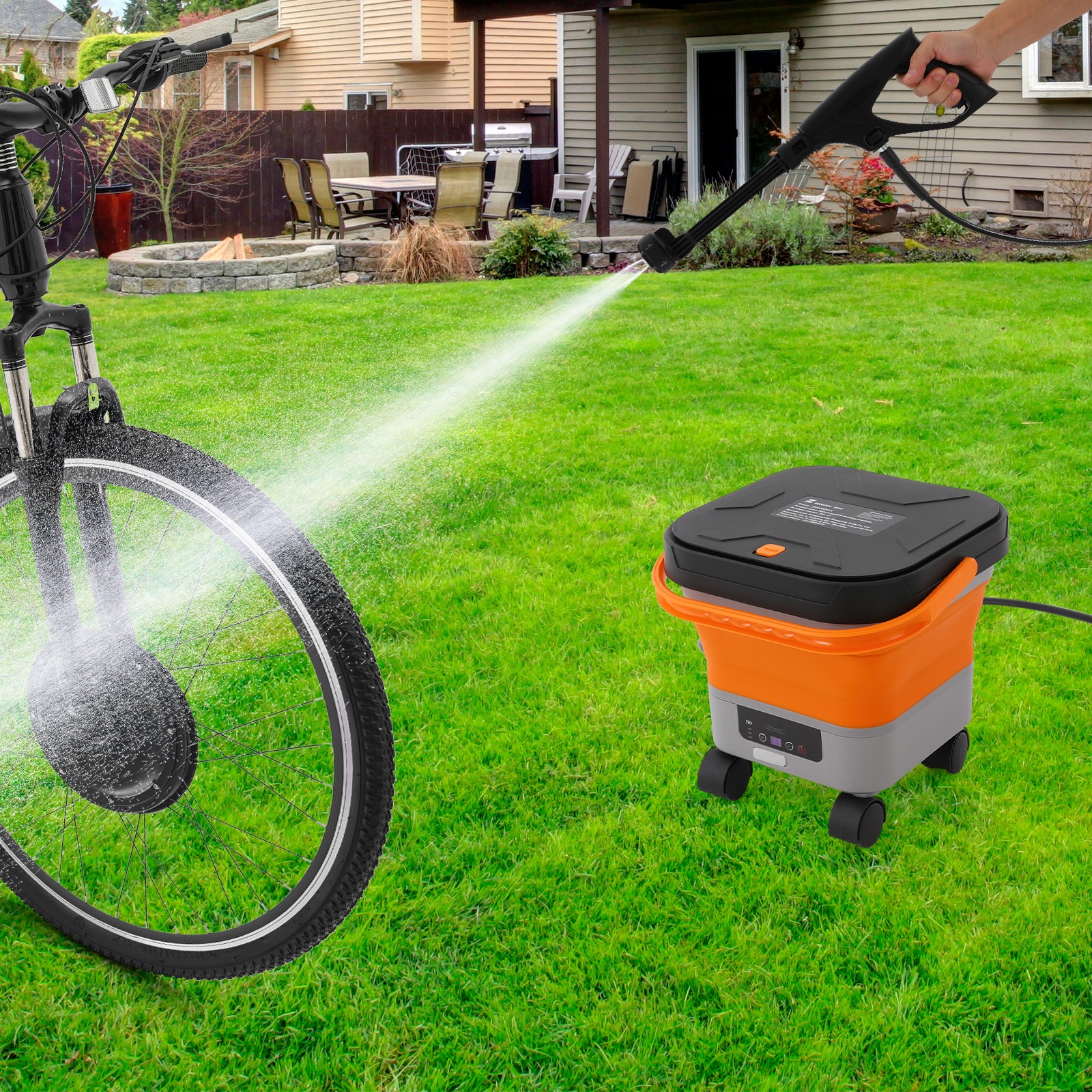 Multifunction Pressure Washer Portable Foldable Sprayer Washer Car Wash Machine