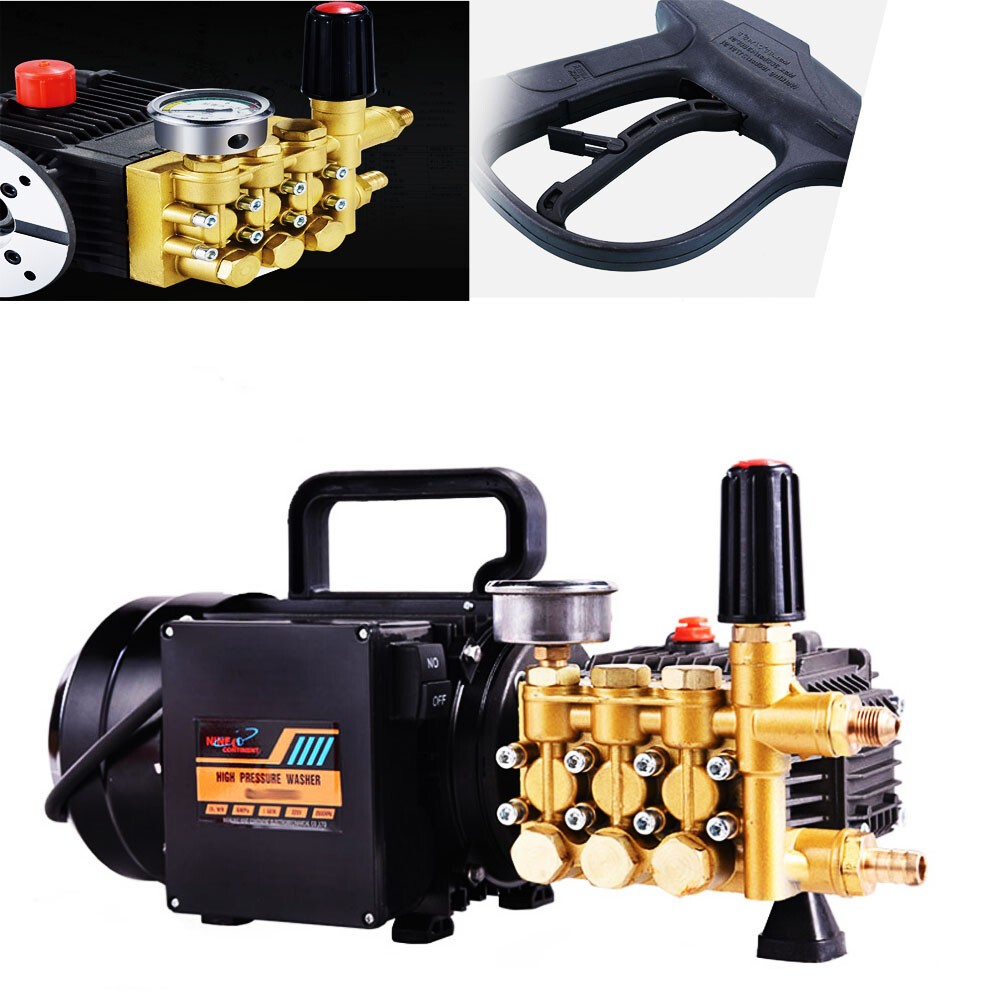 220V Copper Electric High Pressure Washer Pump Car Cleaning Machine 7Mpa 13L/min
