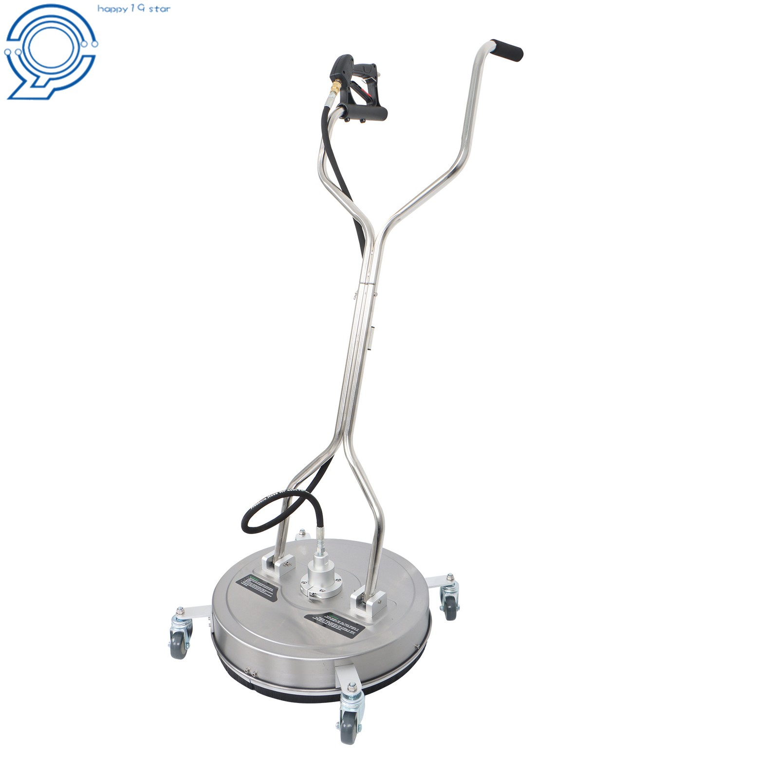 20″ Pressure Washer Surface Cleaner Dual Handles with 4 Wheels 6000PSI Washer