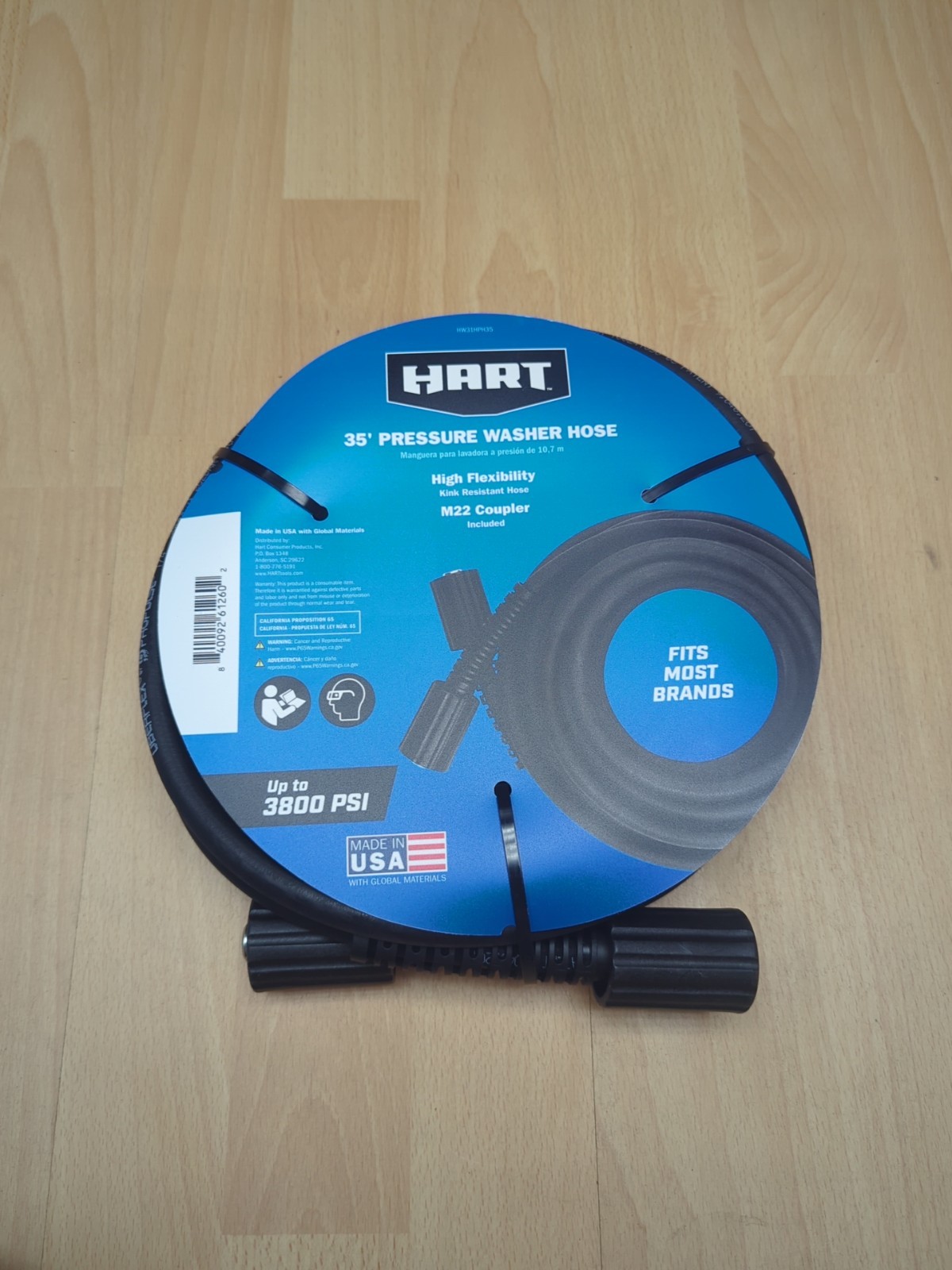 New hart 35 Pressure Washer Hose High Flexibility Up To 3800 Psi Pressure Washer