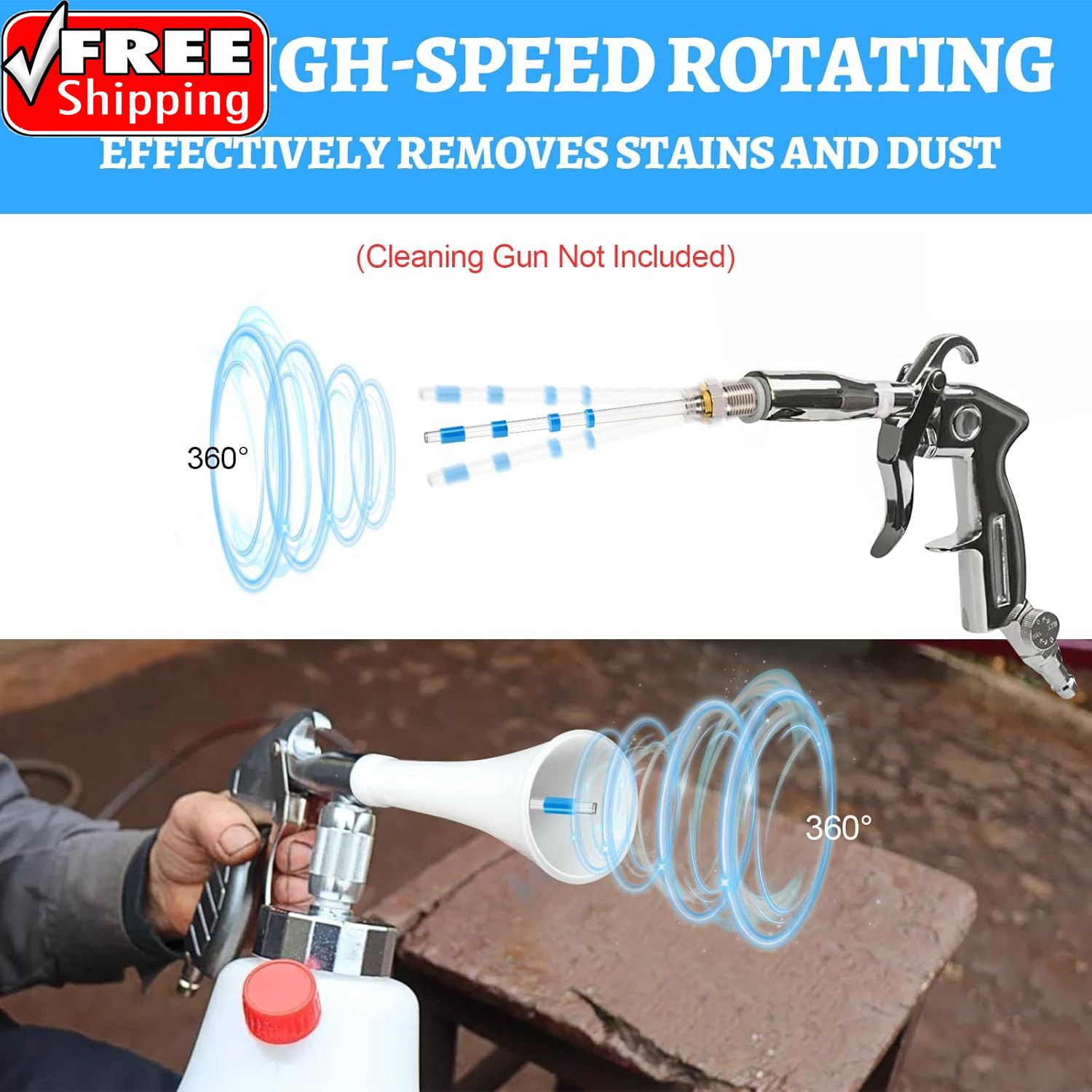 Nozzle Repair Kit for Car Cleaning Gun Parts Z-010 and Air Blow Out Tool Z-014 F