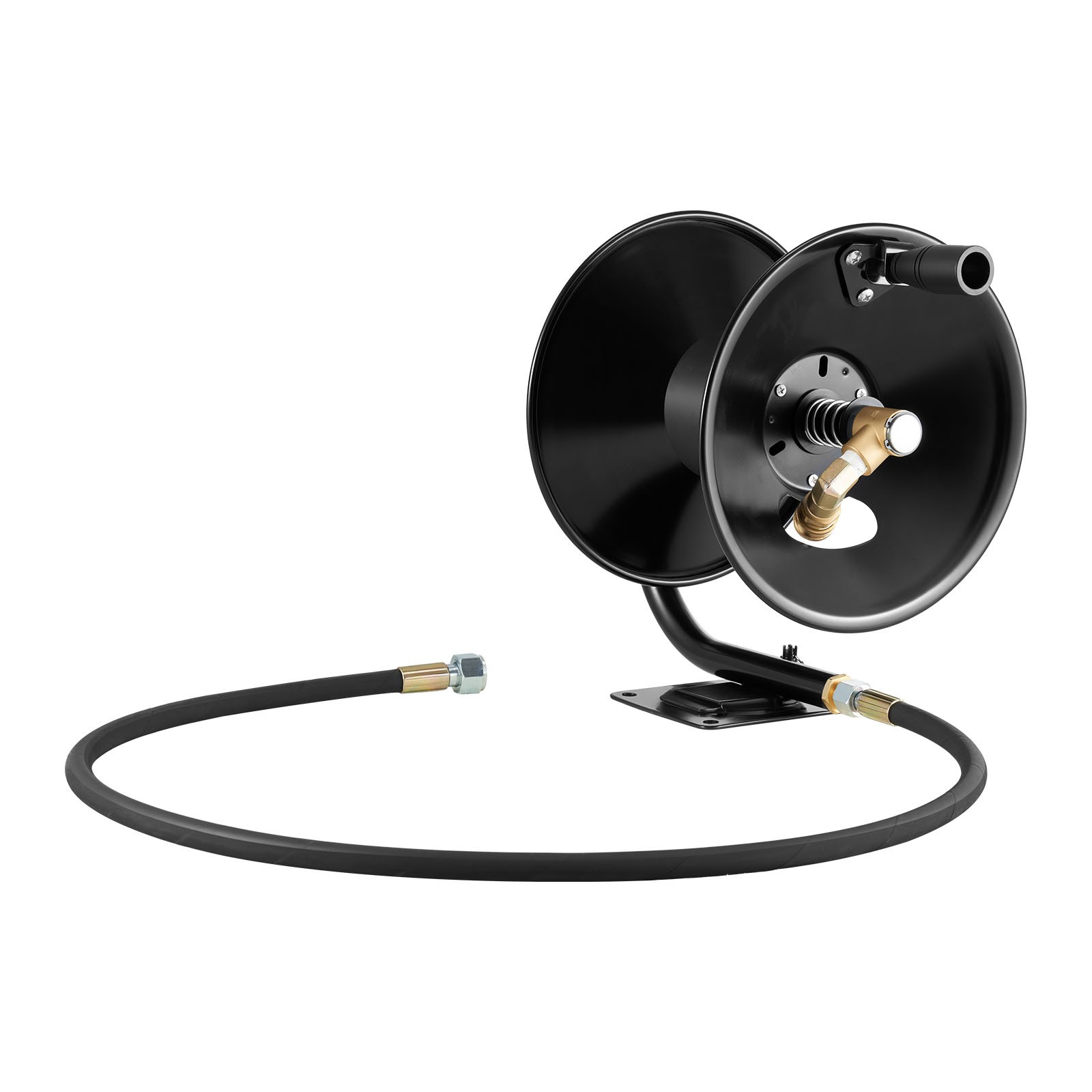 Uimoso Pressure Washer Hose Reel 50 ft x 3/8 inch Steel Mount 4000 PSI