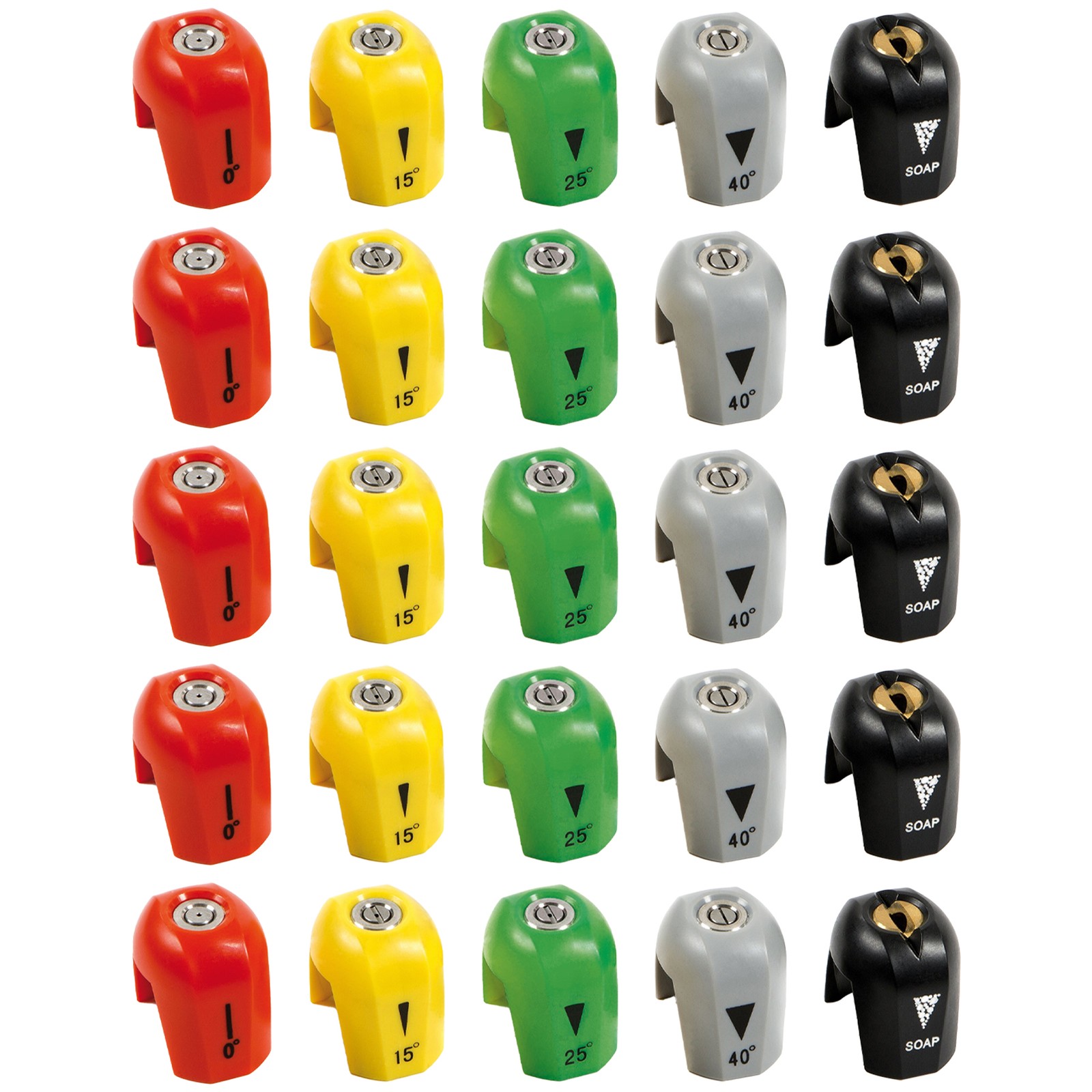 Sun Joe 5 Pack Electric Pressure Washer Quick-Connect Spray 5-Tip Set, 2030 PSI