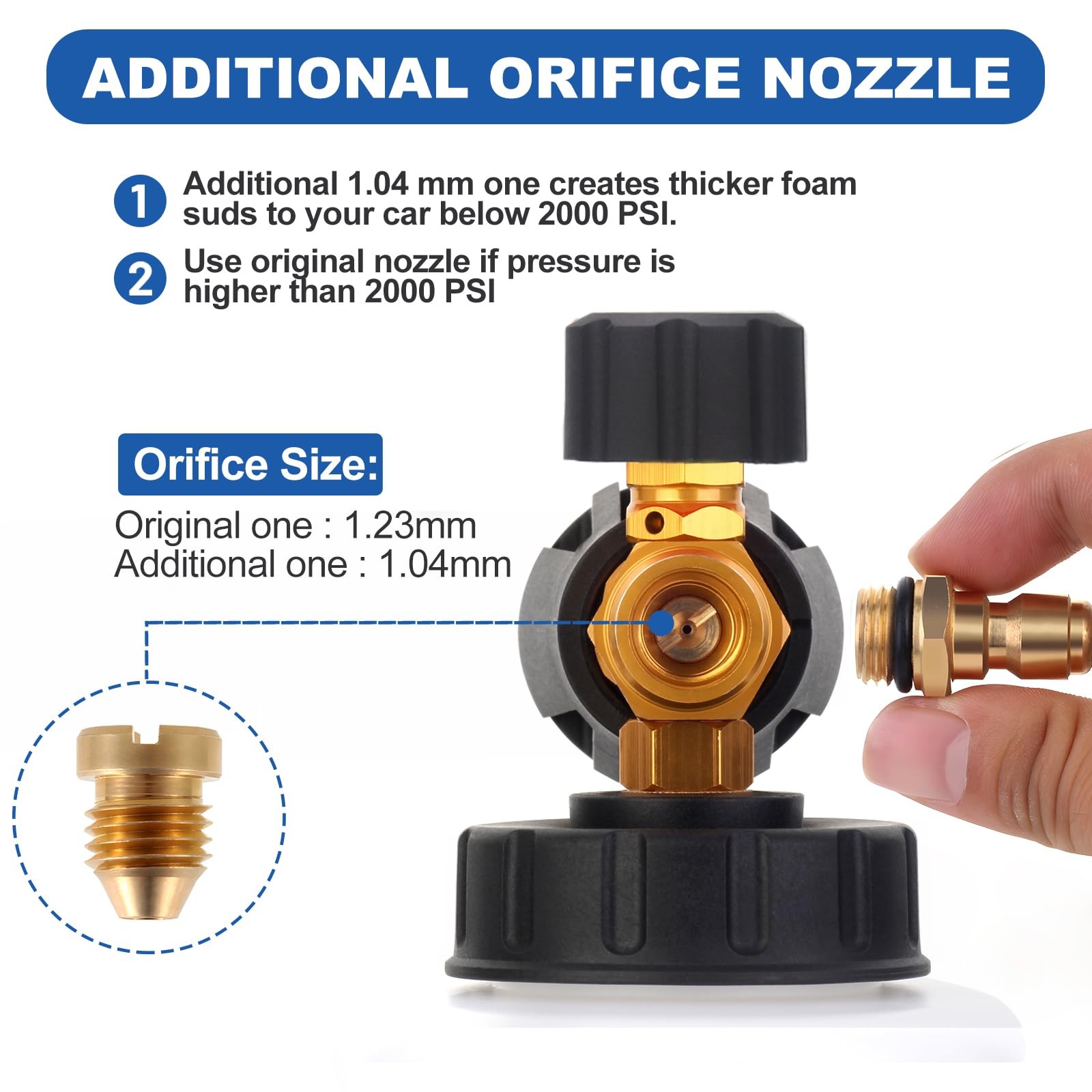 DUSICHIN Foam Cannon Snow Foam Lance Dual Ended Shift Valve For Pressure Wash…