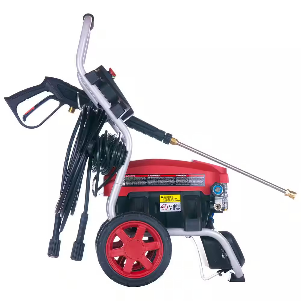2000 PSI 1.2 GPM 15 Amp Cold Water Pressure Washer with 4-Quick Connect Nozzles