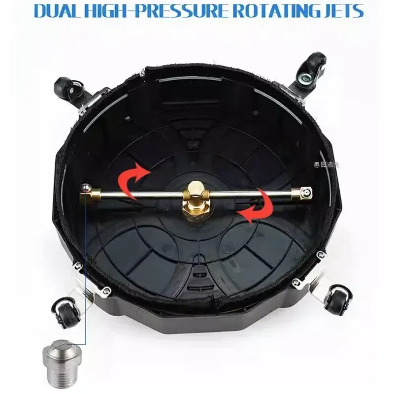 13 Inch Round Plastic Wash Sites High Pressure Floor Cleaner Scrubber Car Washer