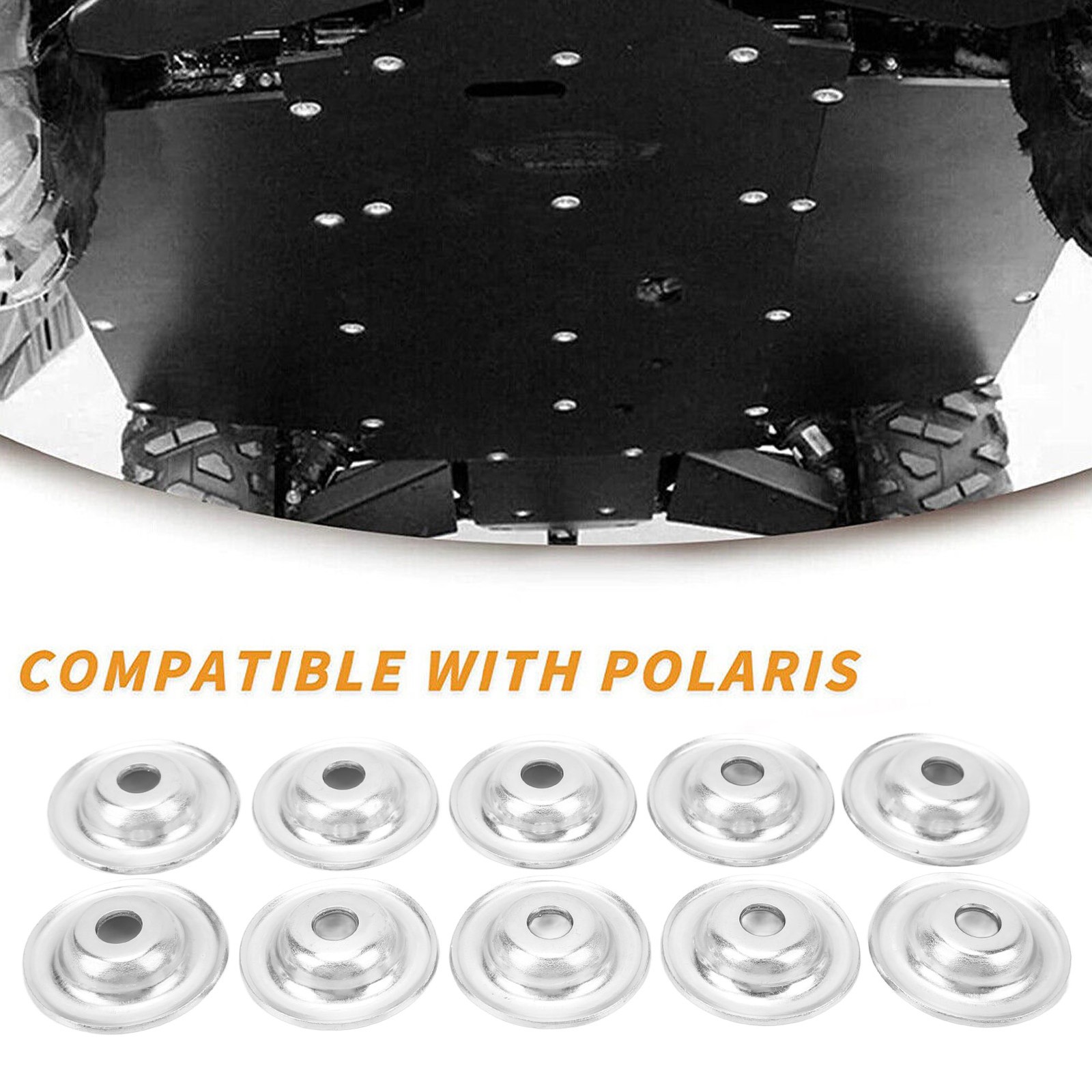20pcs Rugged Metal UTV Skid Plate Washer Bolt Set For RZR 570 800 SEPD
