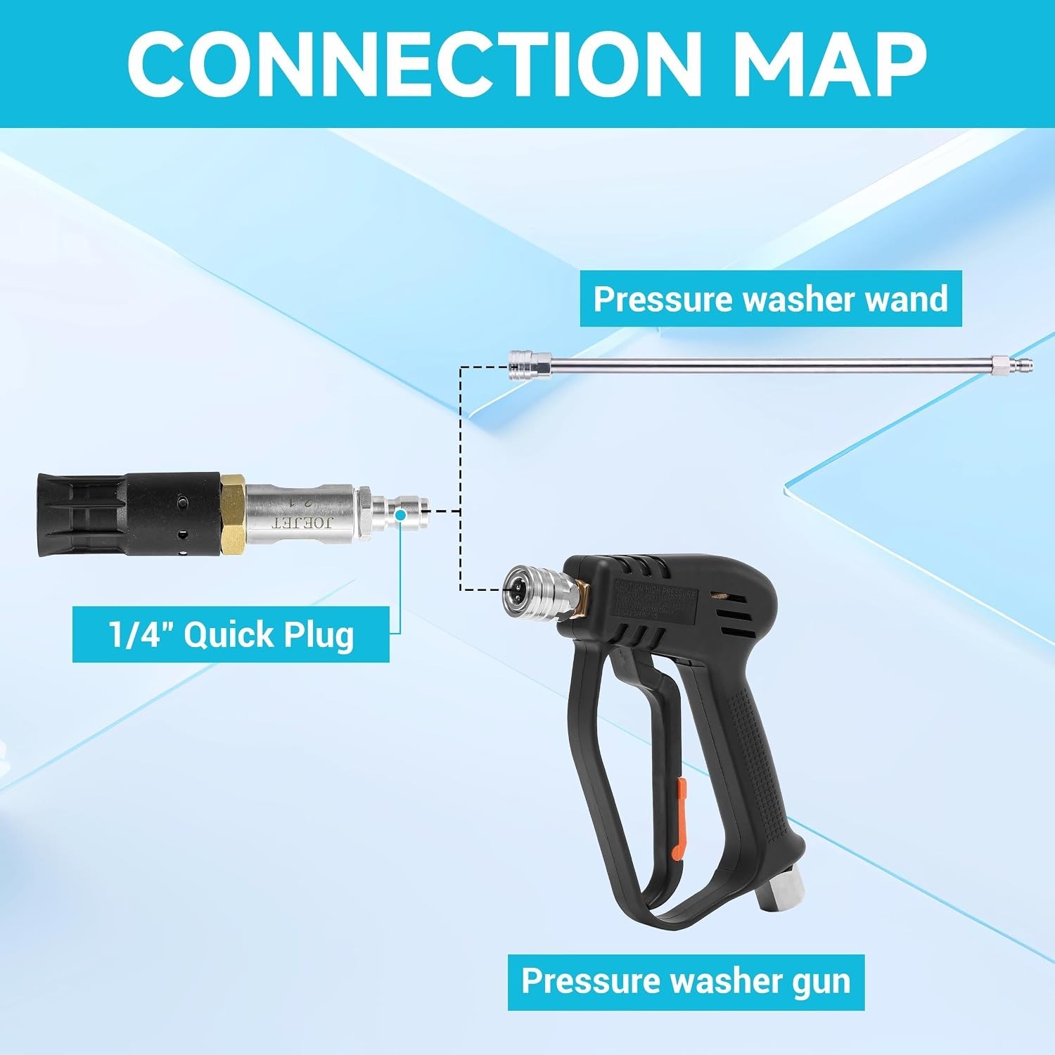 Adjustable Downstream Soft Wash Nozzle – 0 to 60 Degree