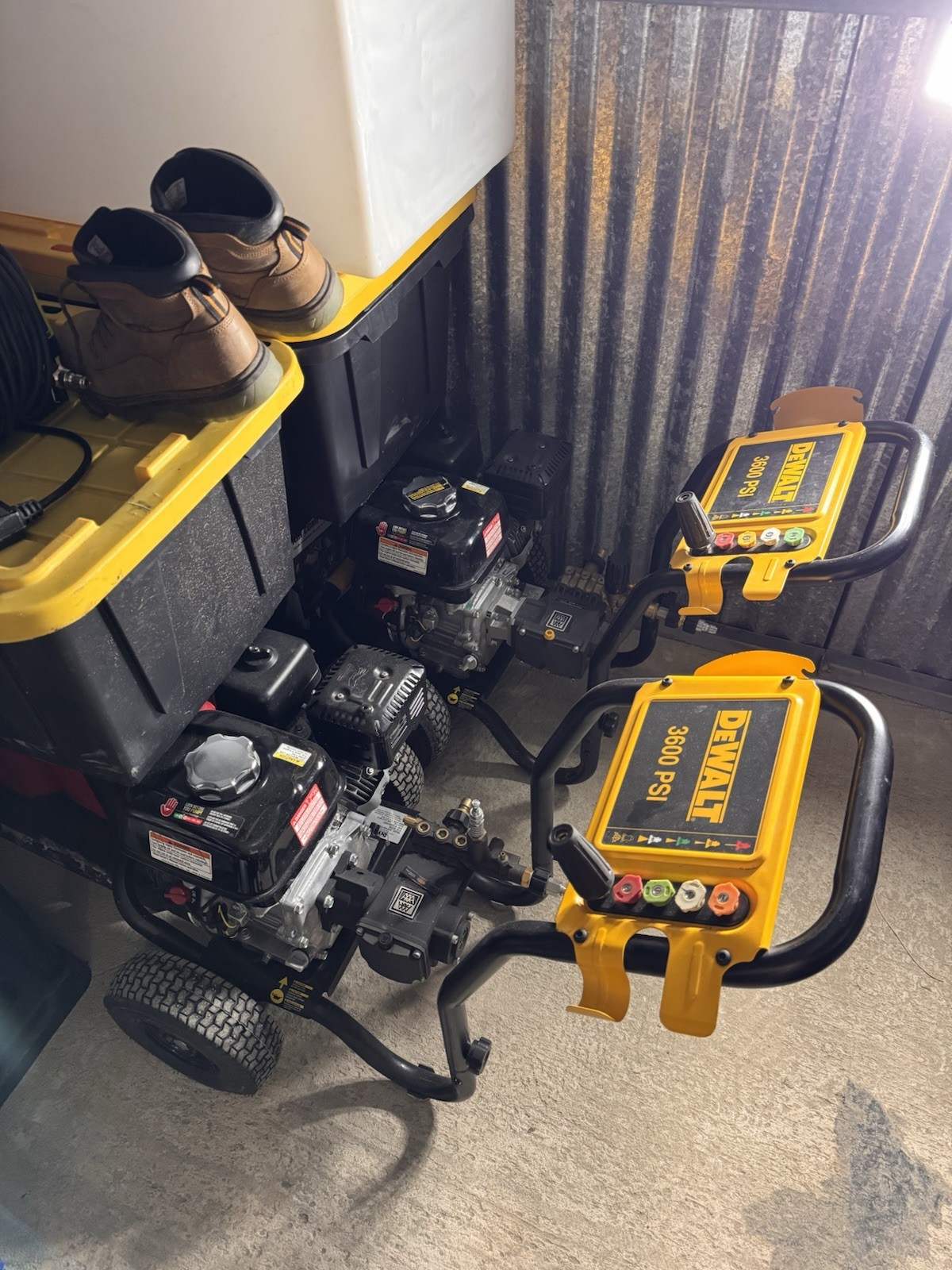 (2) DEWALT 3600 PSI Honda GX200 Quick Connects – price is $1,000 text me