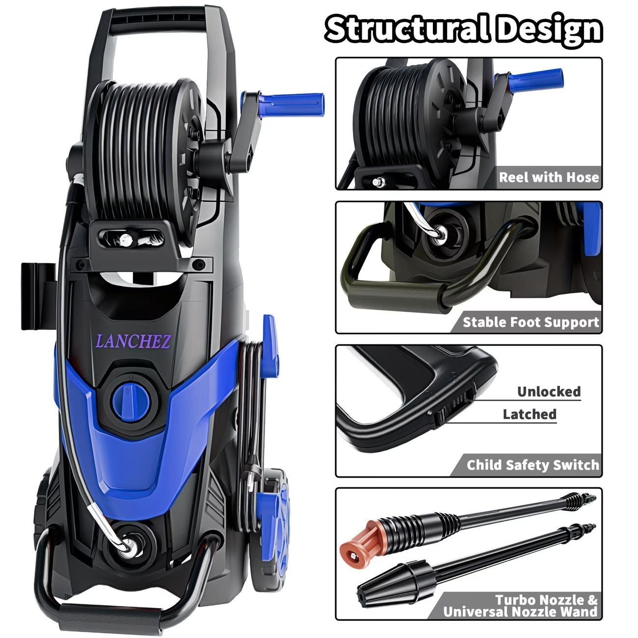 Lanchez Electric Pressure Washer 4500 PSI