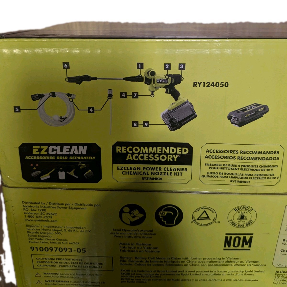 40-Volt HP Brushless EZClean 600 PSI 0.7 GPM Cold Water Power Cleaner with 2.0