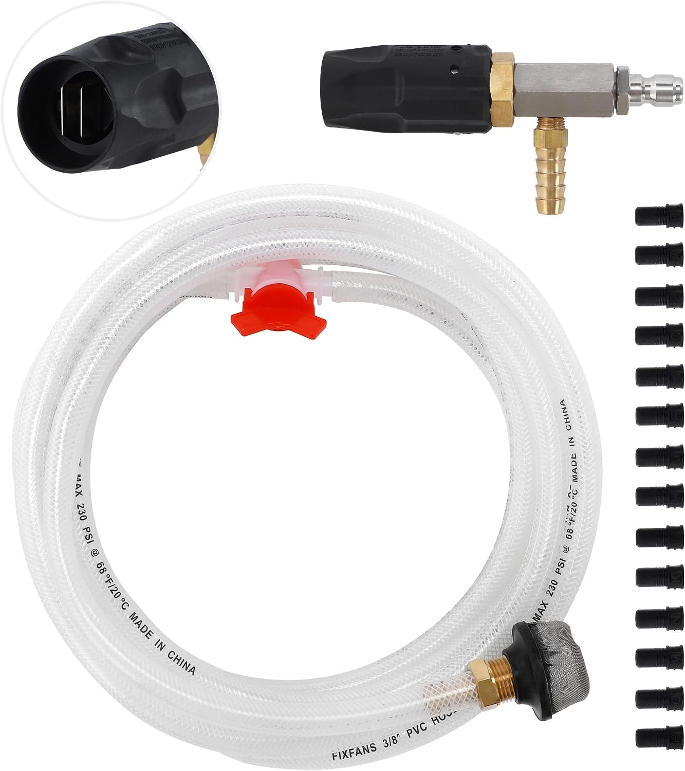 Long Range Pressure Washer Nozzle Kit 3-3.5 GPM Stainless Steel