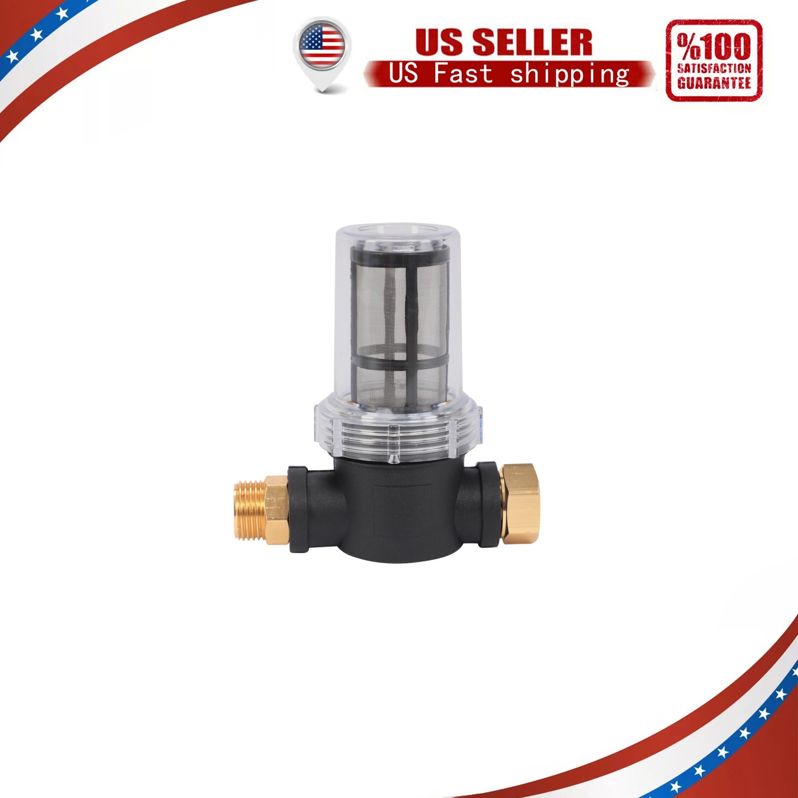 Garden Hose Inline Water Filter For Pressure Washer Inlet Sediment
