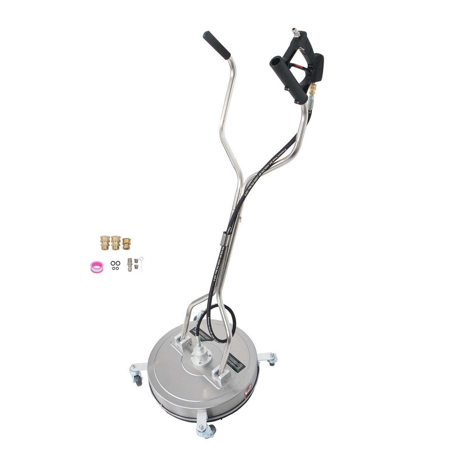 20Inch Pressure Washer Surface Cleaner w/ Handles & Wheels Quick Connect