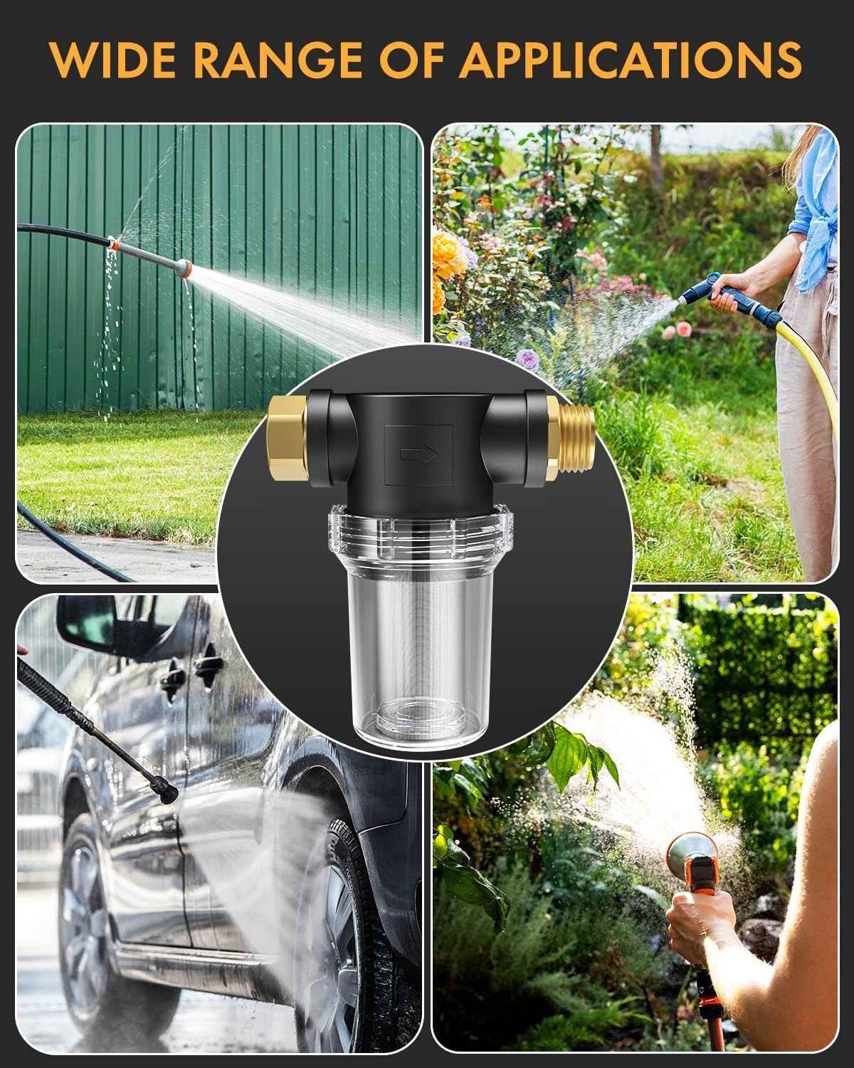 Hose Filter Set with 100 Mesh and 40 Mesh Screens