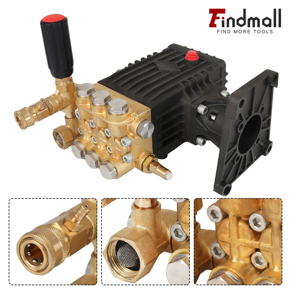 Findmall Pressure Washer Pump 1″ Shaft 4GPM Horizontal 3000PSI /4000PSI /4400PSI