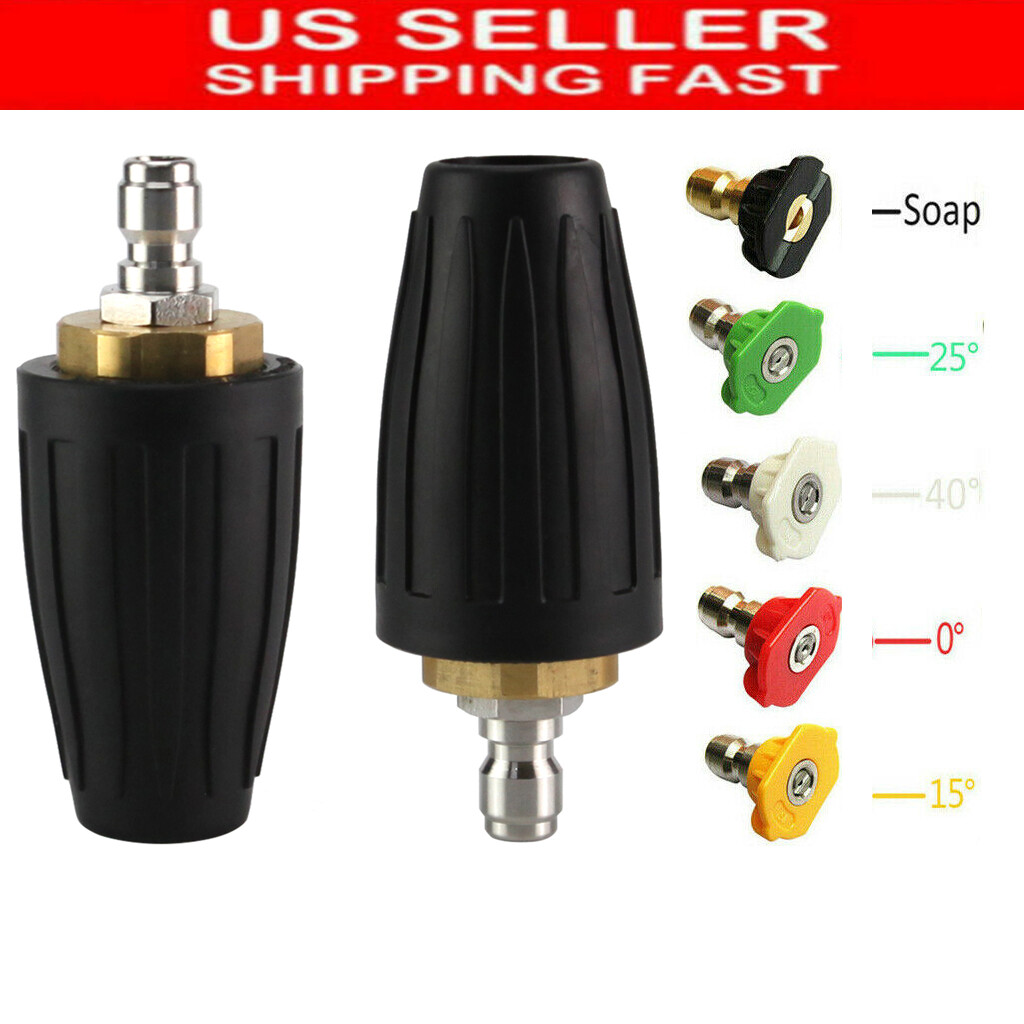 1/4″ Quick High Pressure Washer Gutter Cleaner Rod/Nozzle For Lance/Wand New