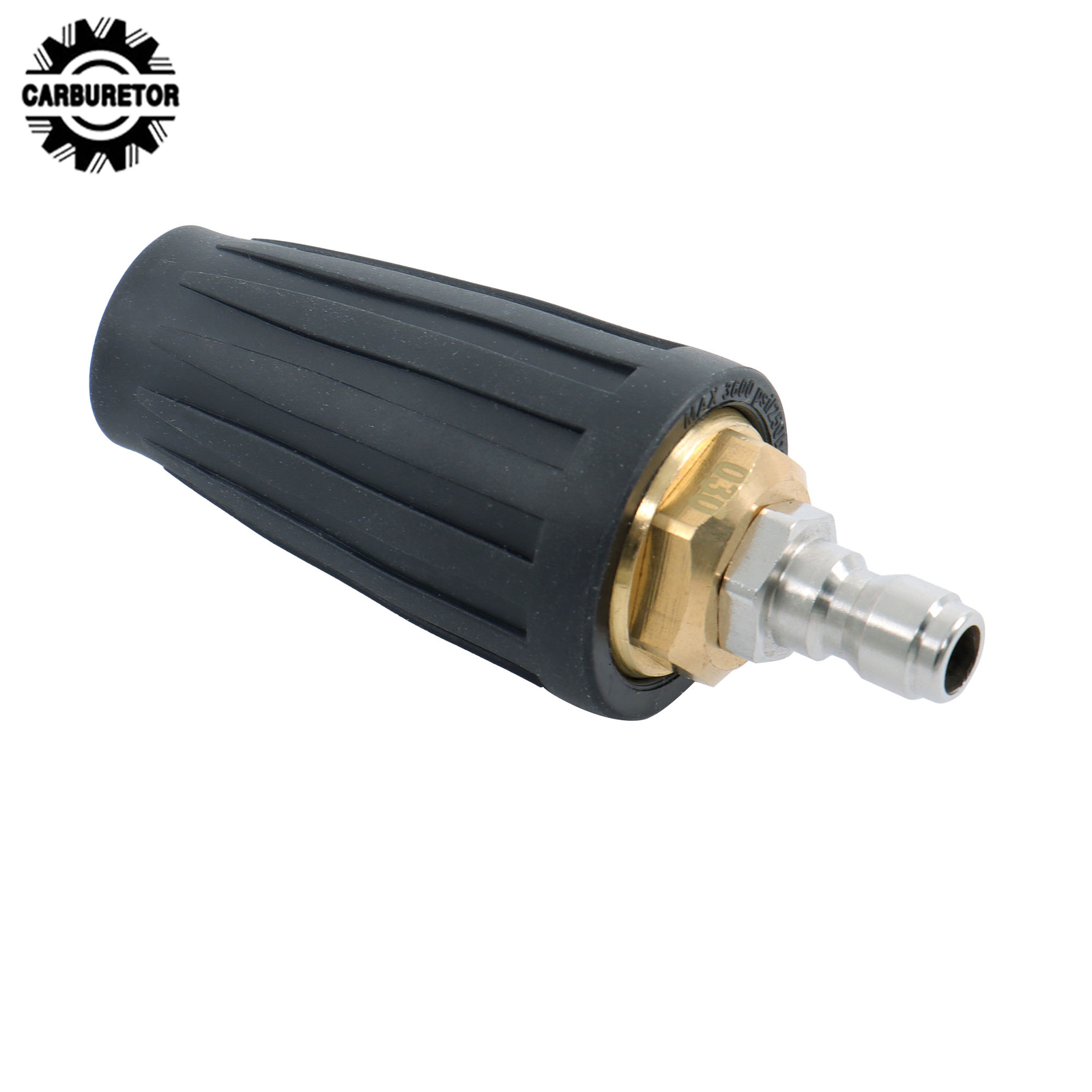 1/4 Inch 3600 PSI W/ 5 Spray Nozzles Rotating Turbine Nozzle Set Quick Connect