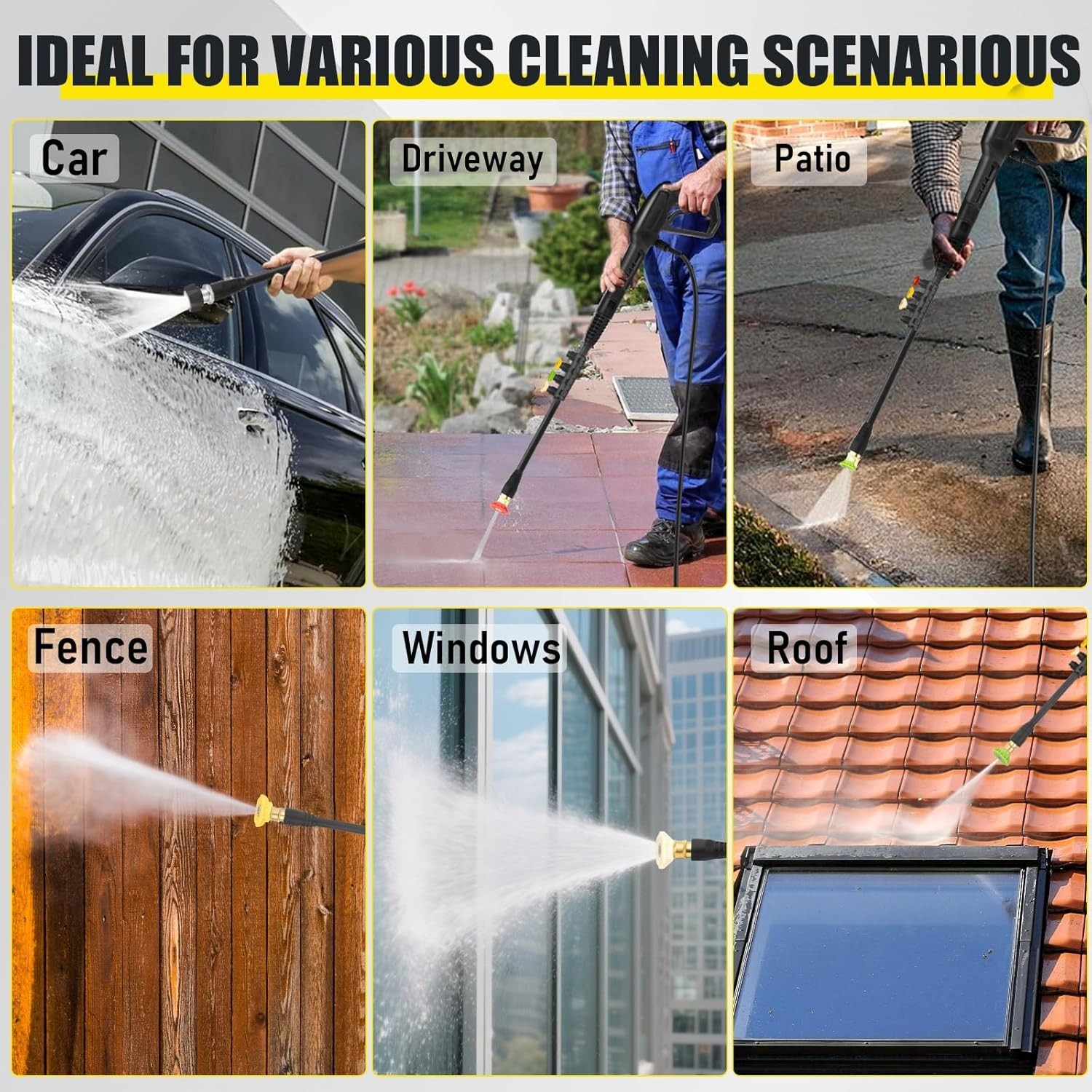 Acquax Electric Pressure Washer 4300 PSI 2.8 GPM High Pressure Washer Power Wash