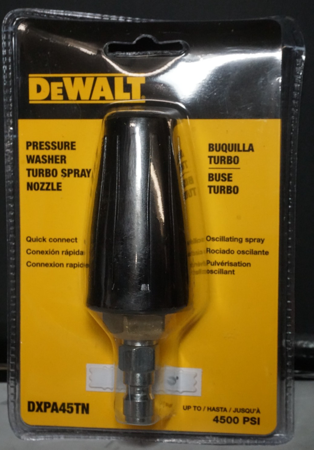 (RI4) DeWalt DXPA45TN 4500 PSI Pressure Washer Turbo Spray Nozzle