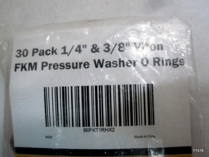 30 Pack 1/4″ & 3/8″ Viton FKM Pressure Washer O Rings