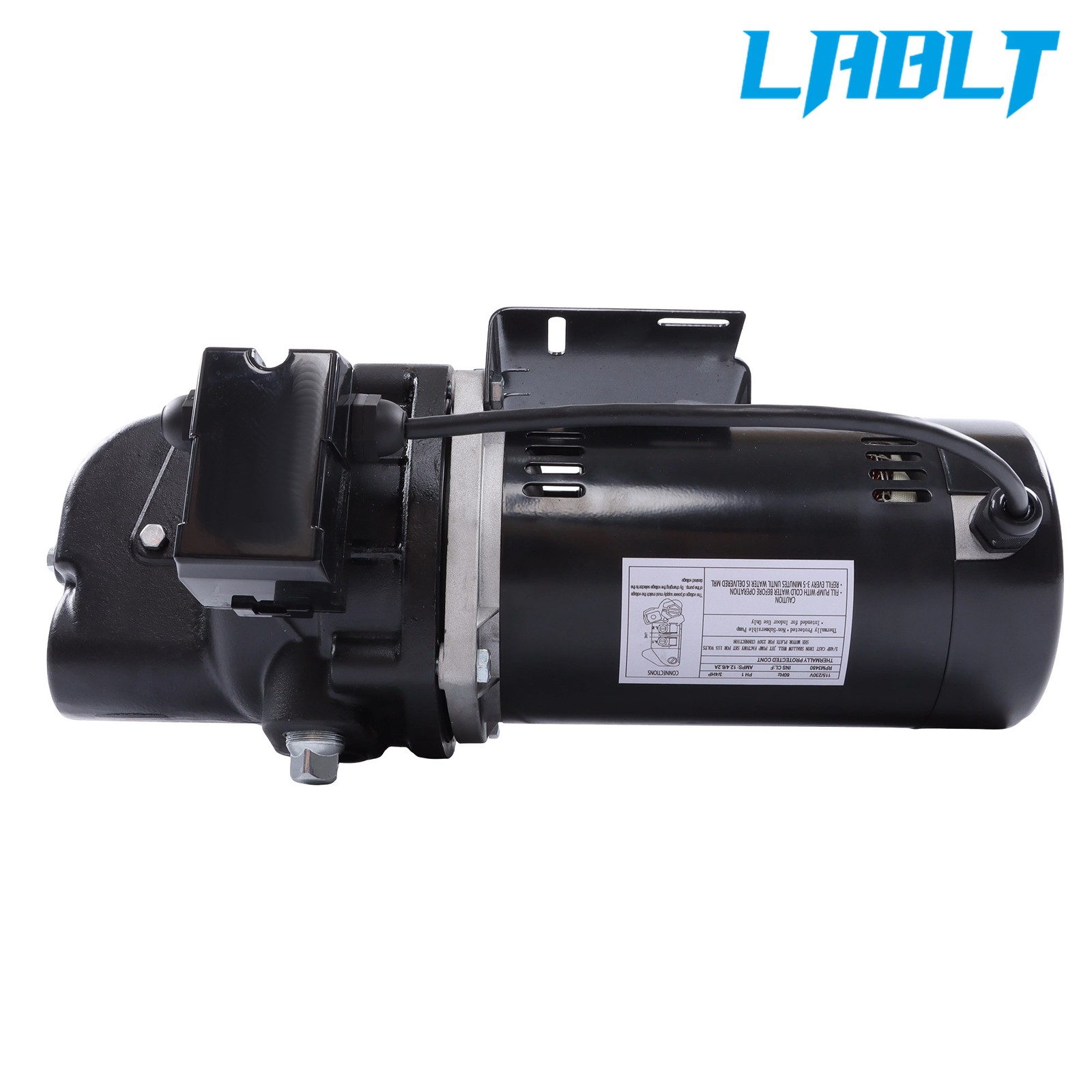 LABLT SWS75-3/4 HP Heavy Duty Cast Iron 510GPH 115/230V Shallow Jet Well Pump