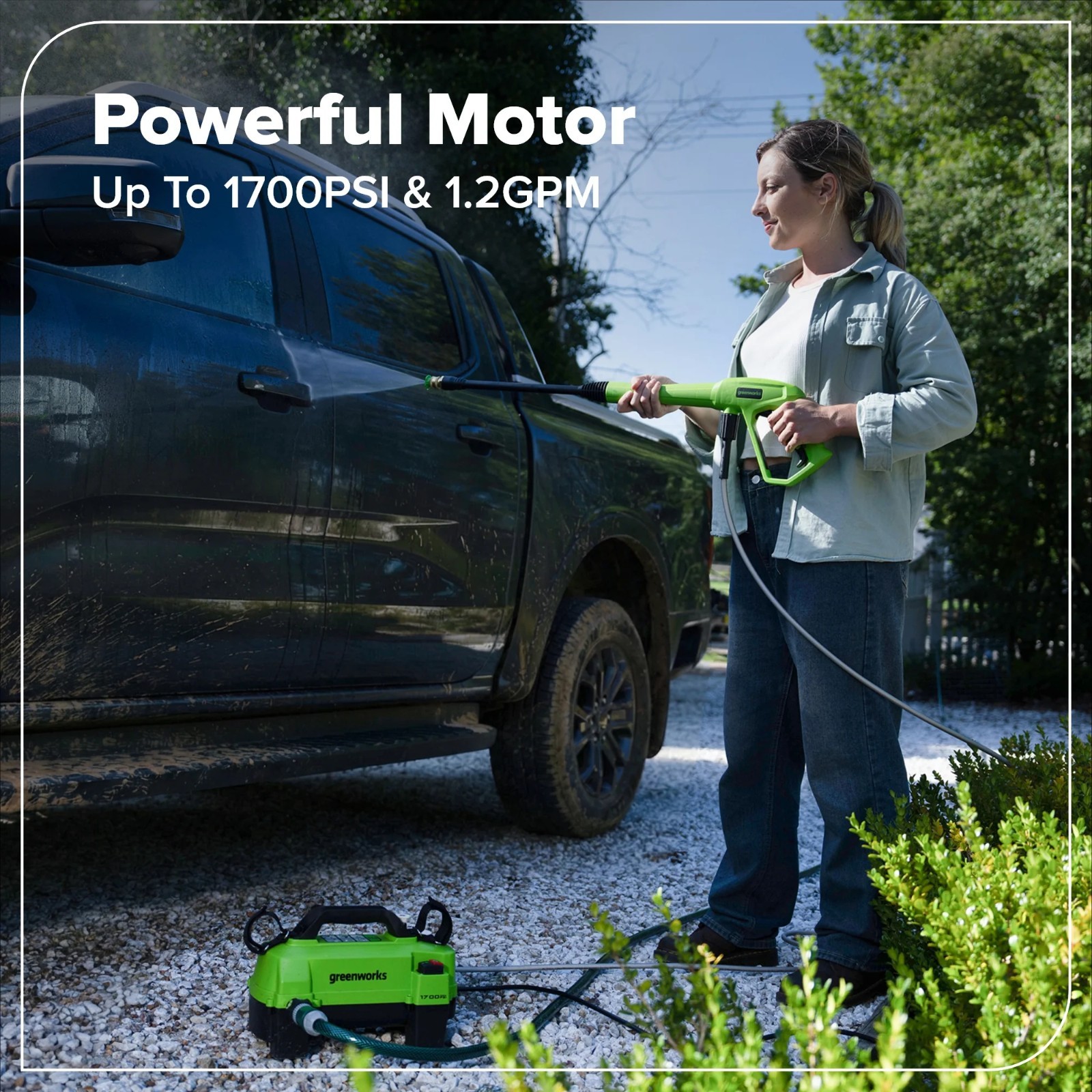 Greenworks 1700 PSI Ultra Compact 1.2 GPM Electric Pressure Washer