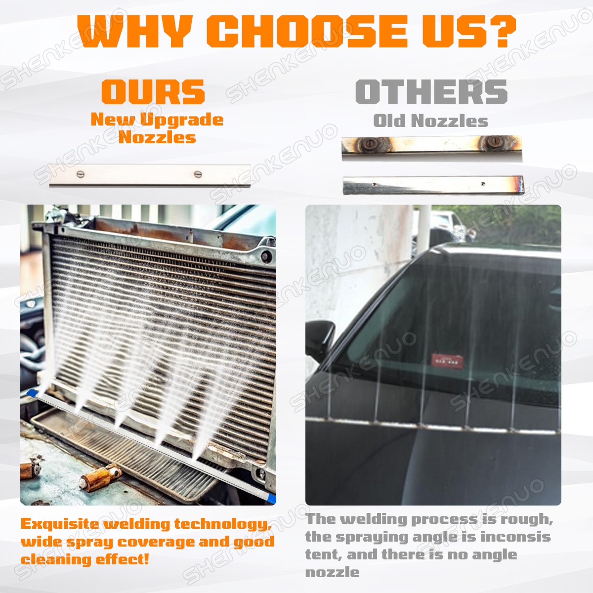 100CM Radiator Cleaning Wand–Pressure Washer Tool for Cars,Trucks & Rvs,Dual-Use